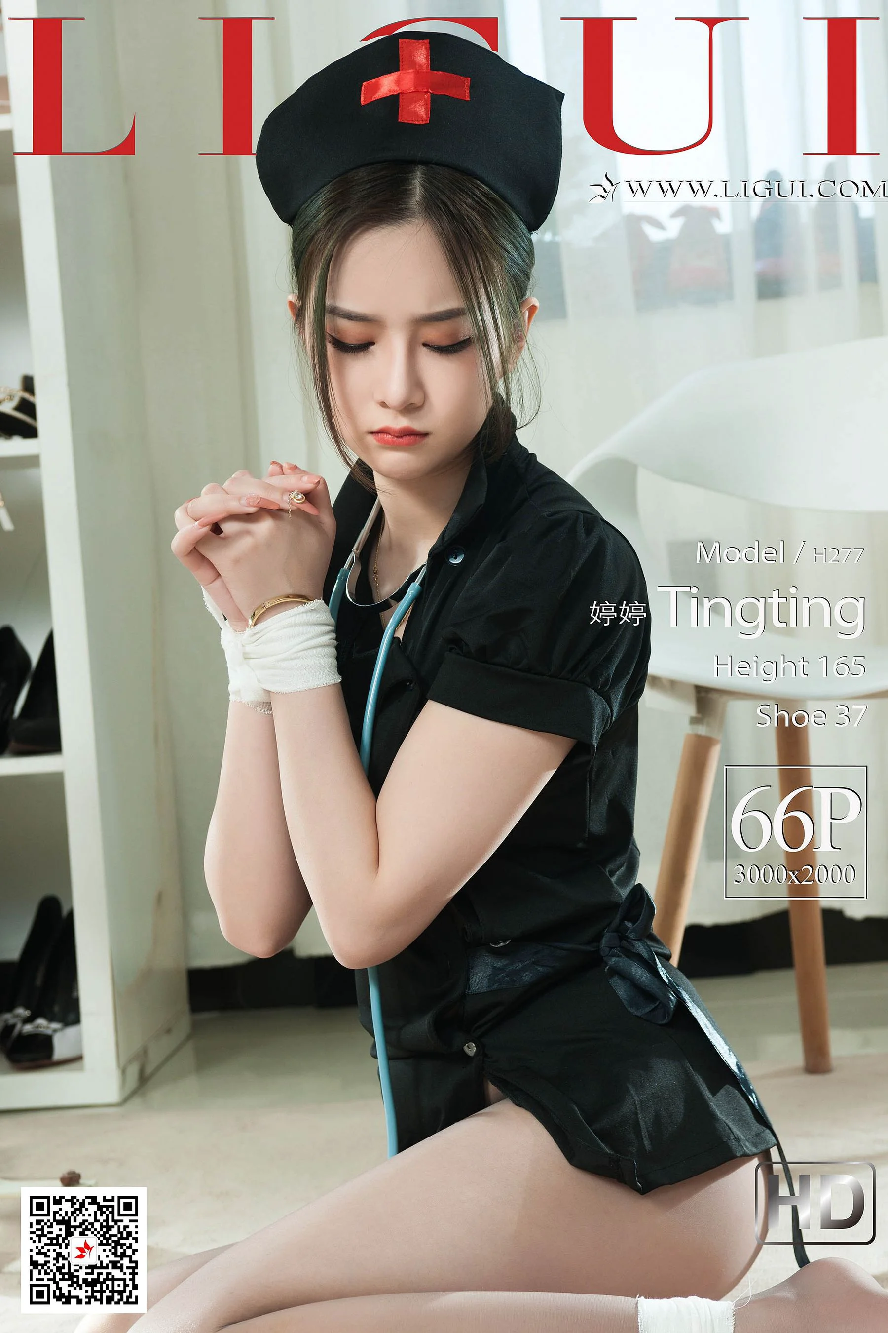Model 婷婷《美丽的灰丝护士》 [丽柜美束Ligui] 写真集 - 爱照片