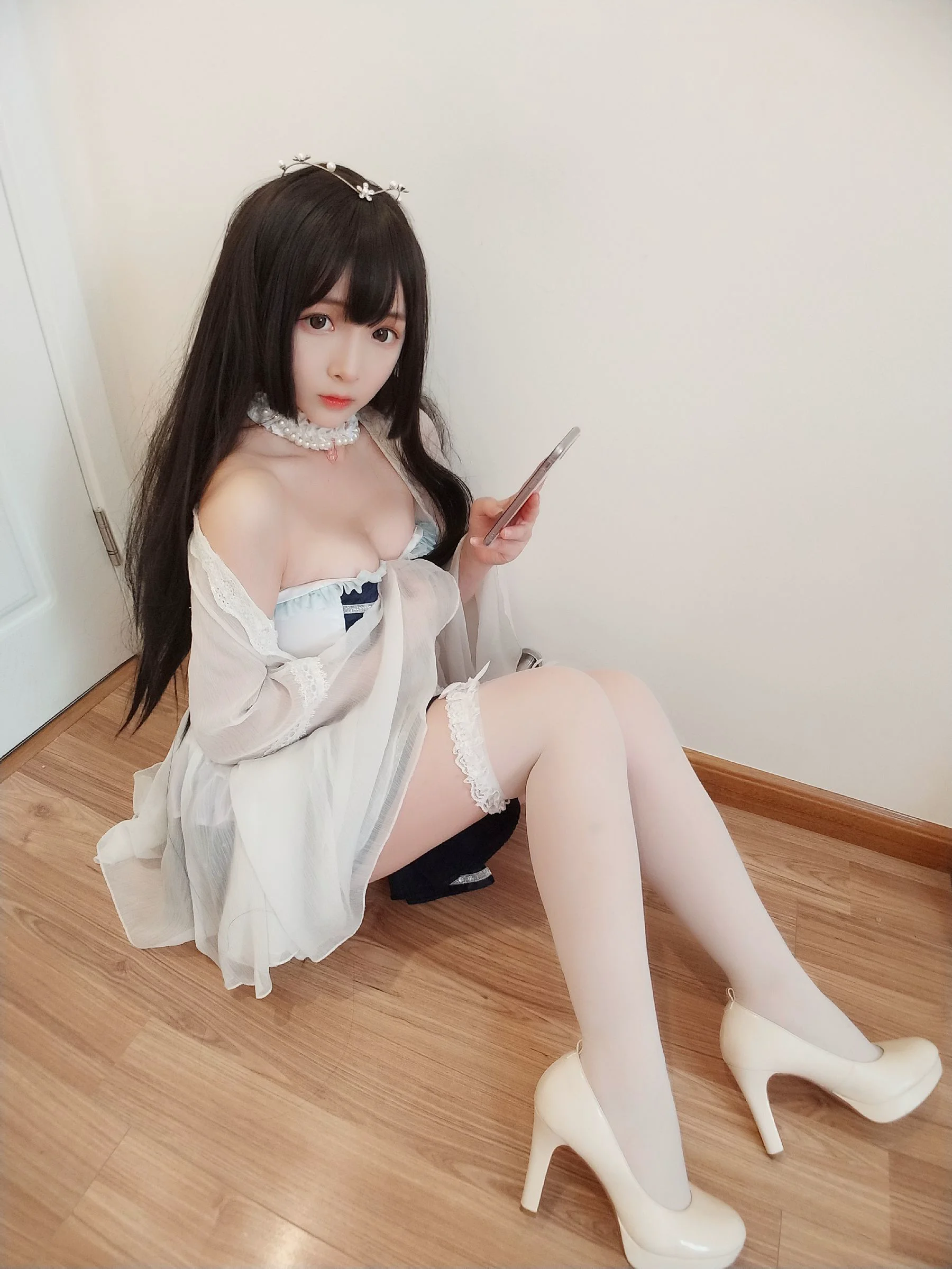 二次元美女古川kagura 《白丝》 写真集 - 爱照片