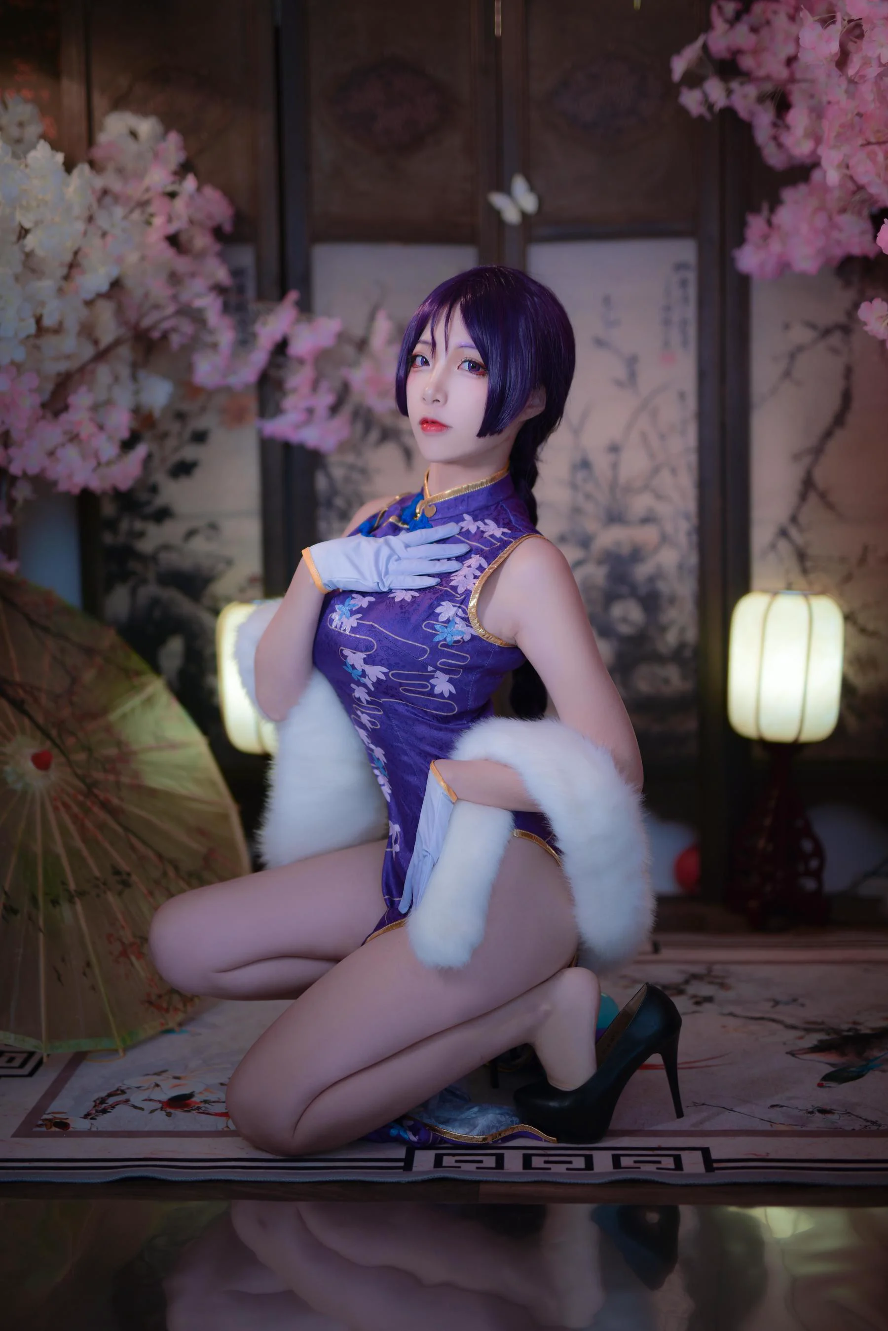 人气Coser二佐Nisa 《Fate奶光旗袍》 写真集 - 爱照片