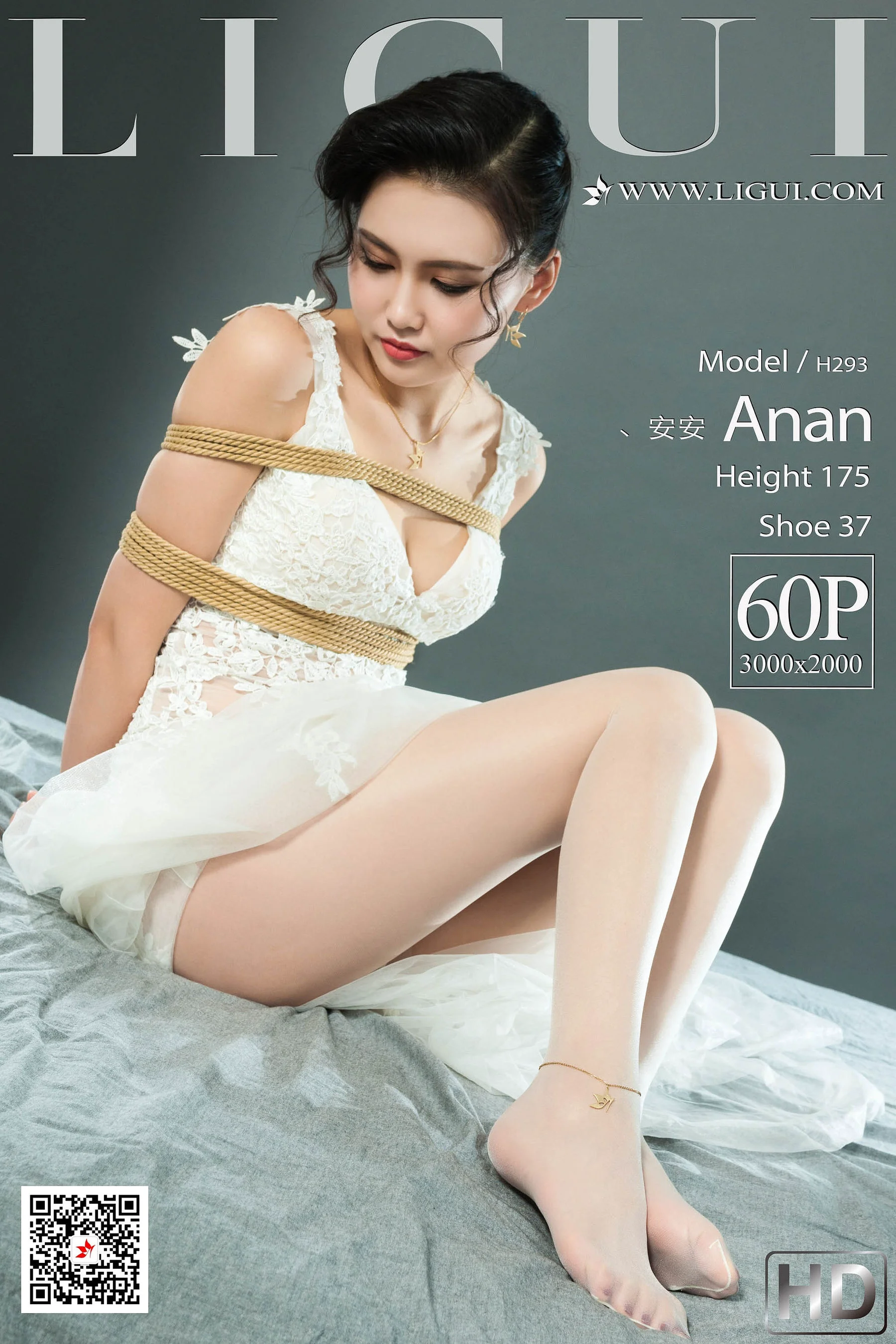 [丽柜Ligui] Model 安安 《婚纱美束》 写真集 - 爱照片