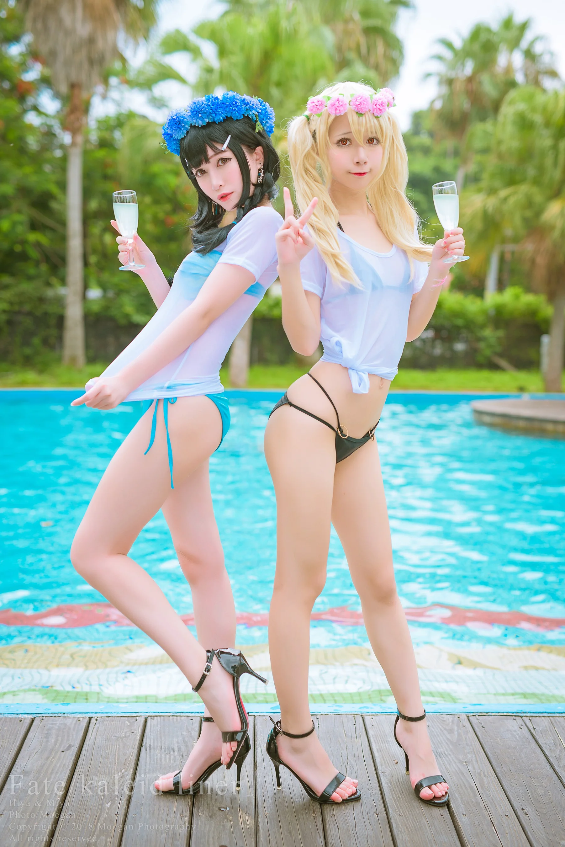沖田凜花Rinka & Miyana – Illya & Miyu Birthday, Swimsuit ver. (Fate kaleid liner) - 爱照片
