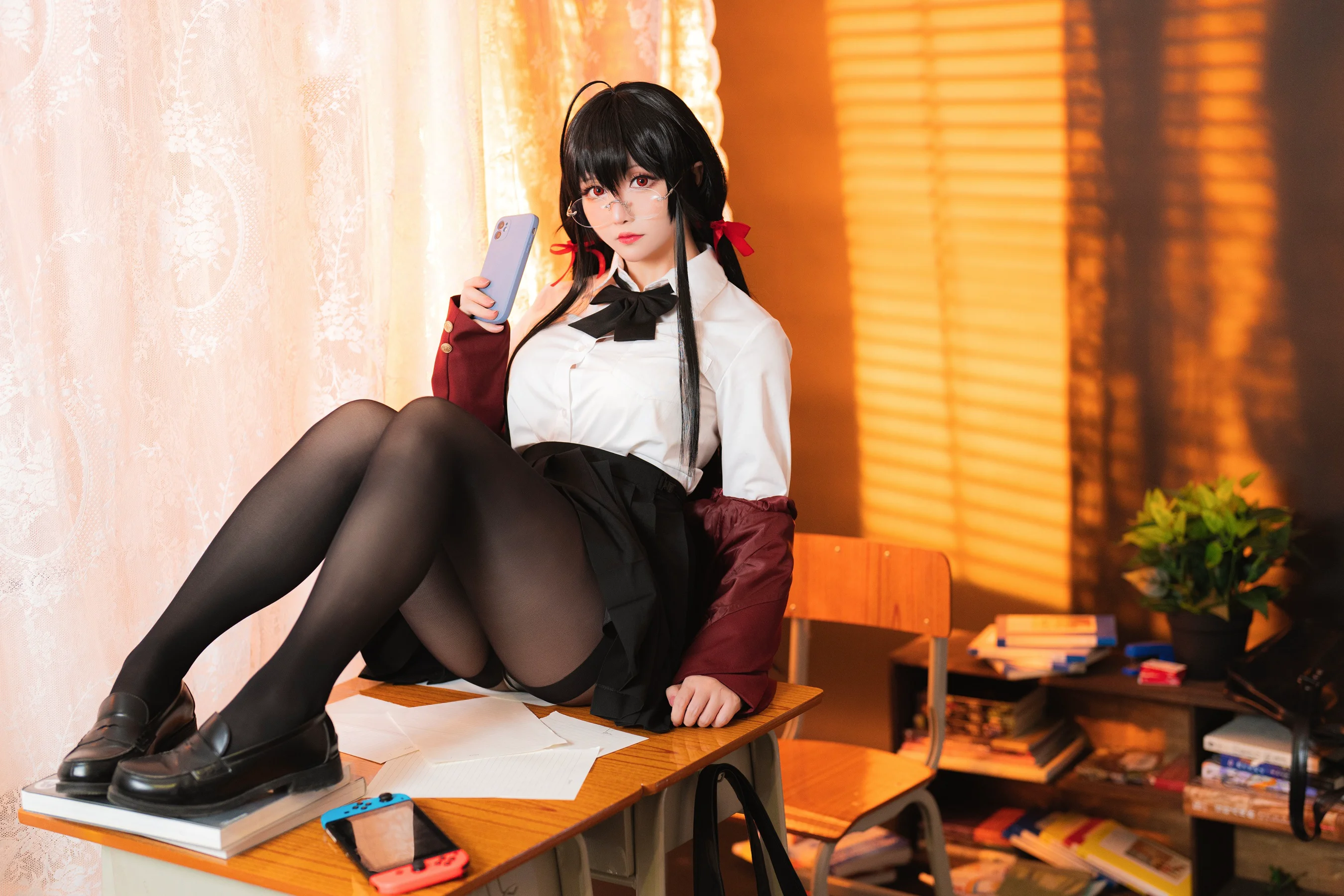 Coser小姐姐星之迟迟 VOL.125 JK大凤 - 爱照片