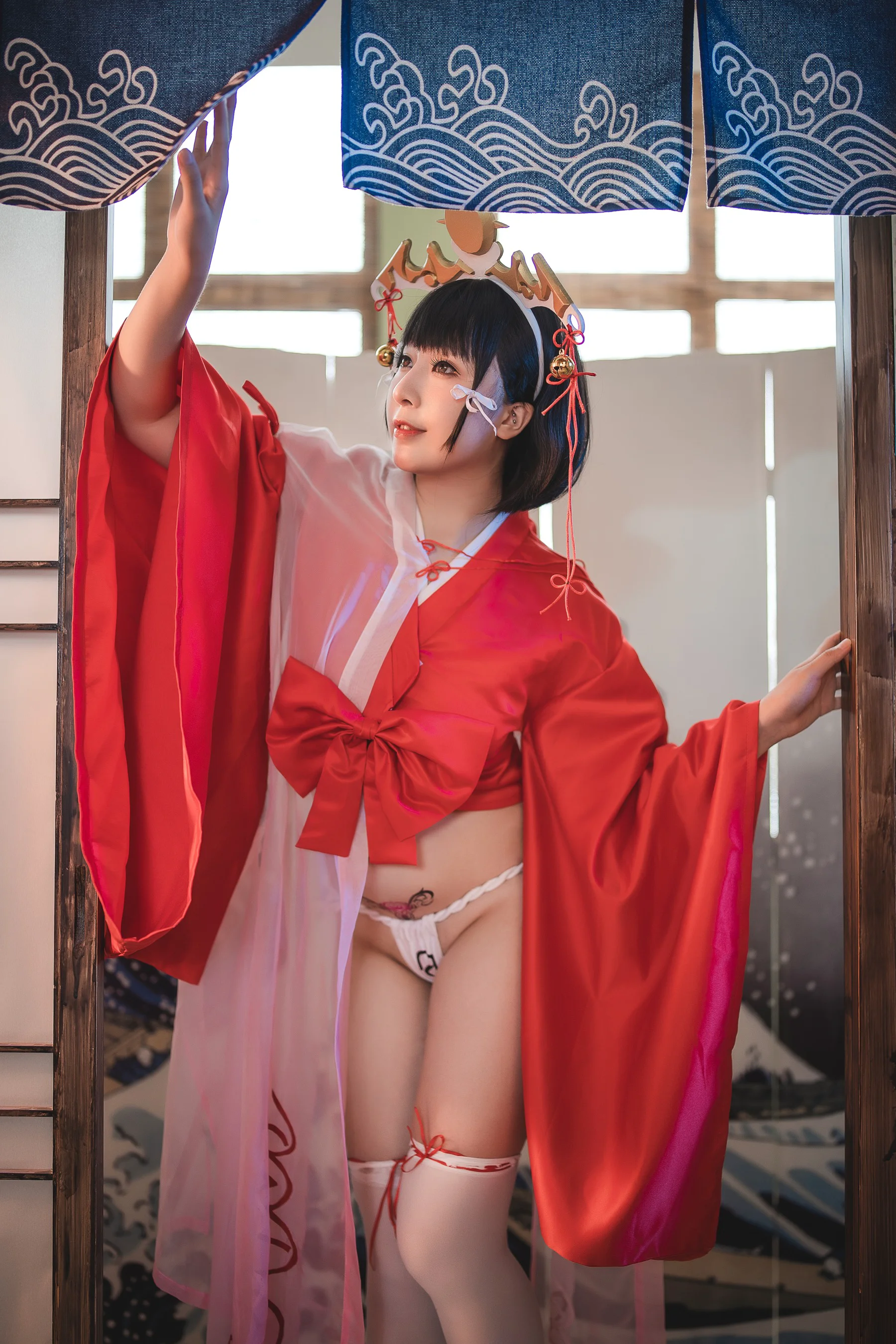 小容仔咕咕咕 – 黑兽巫女辉夜 - 爱照片