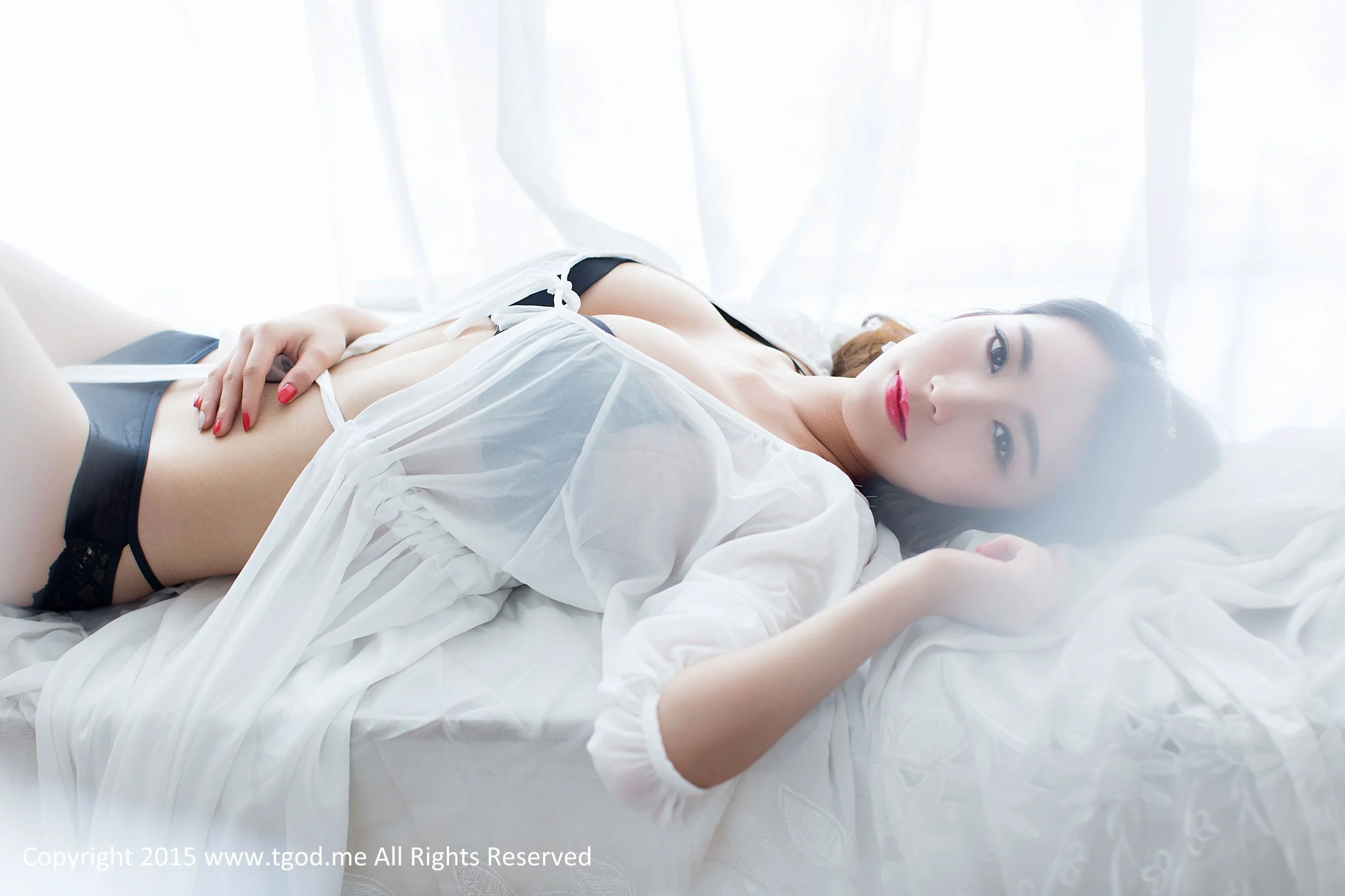 女神邓雪Sweet《蕾丝的诱惑》日系写真集 [TGOD推女神] - 爱照片