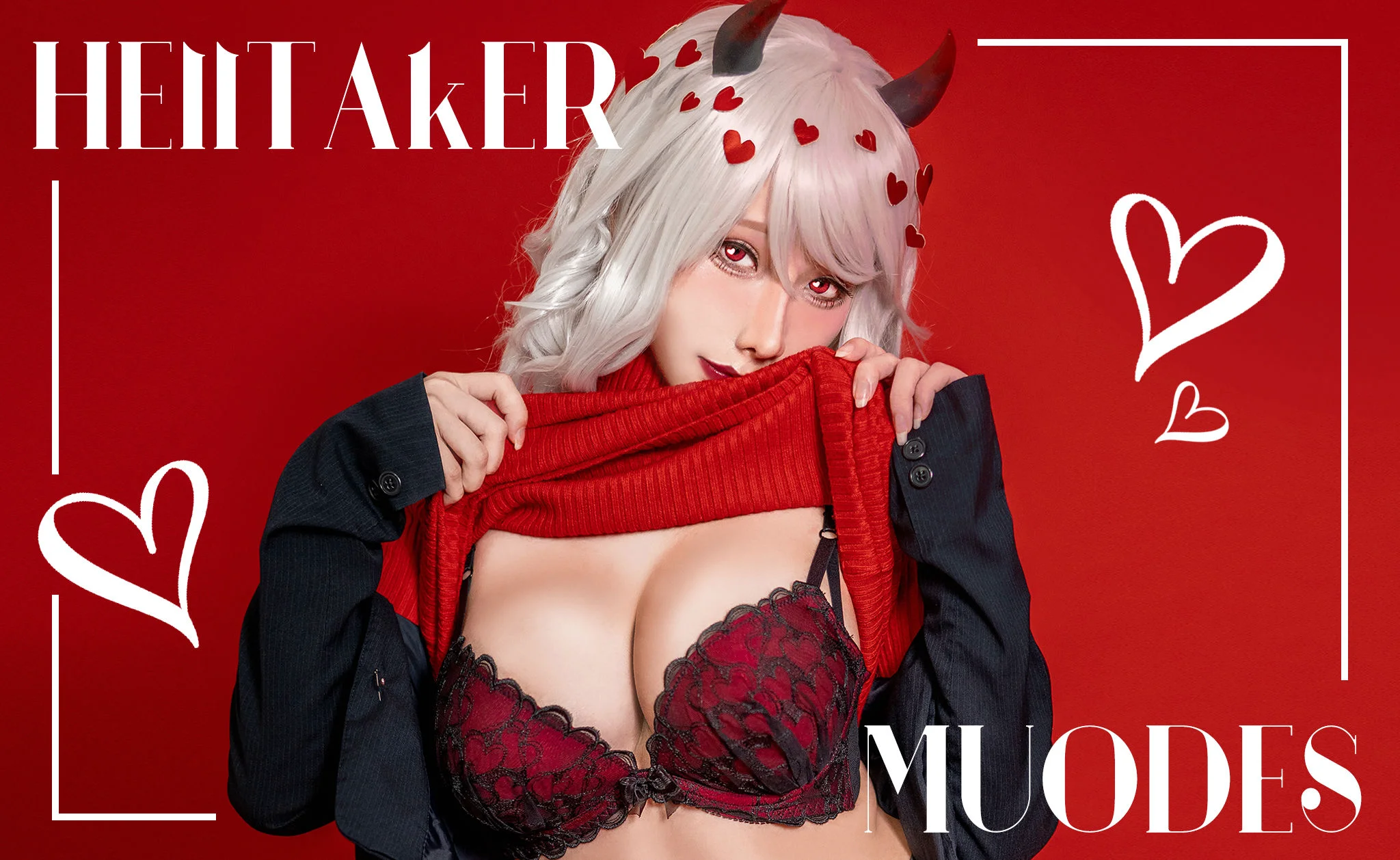 [COS福利] Hane Ame 雨波 – Helltaker Muodes - 爱照片