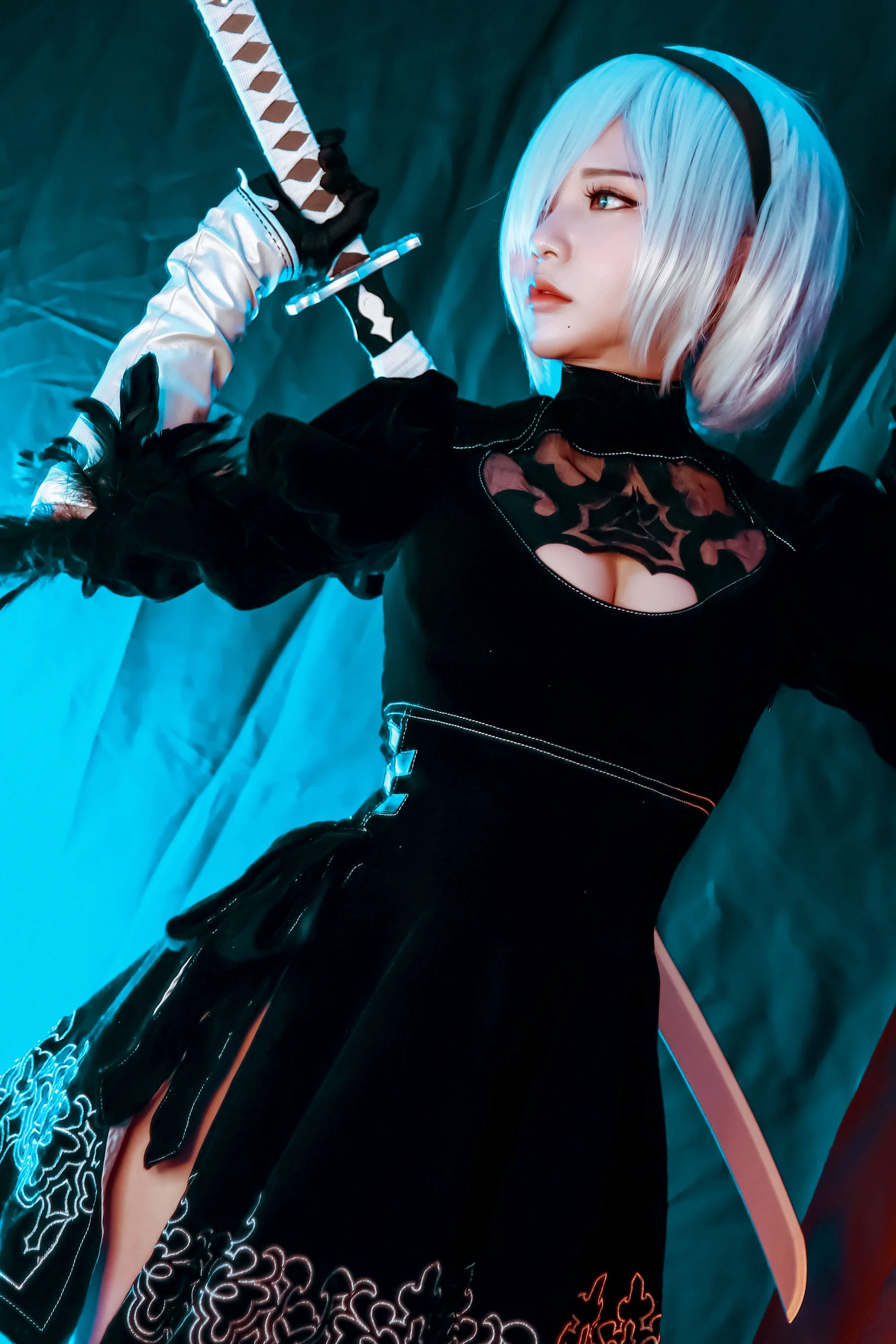 Coser小姐姐Potato Godzilla – 2B 写真套图 - 爱照片