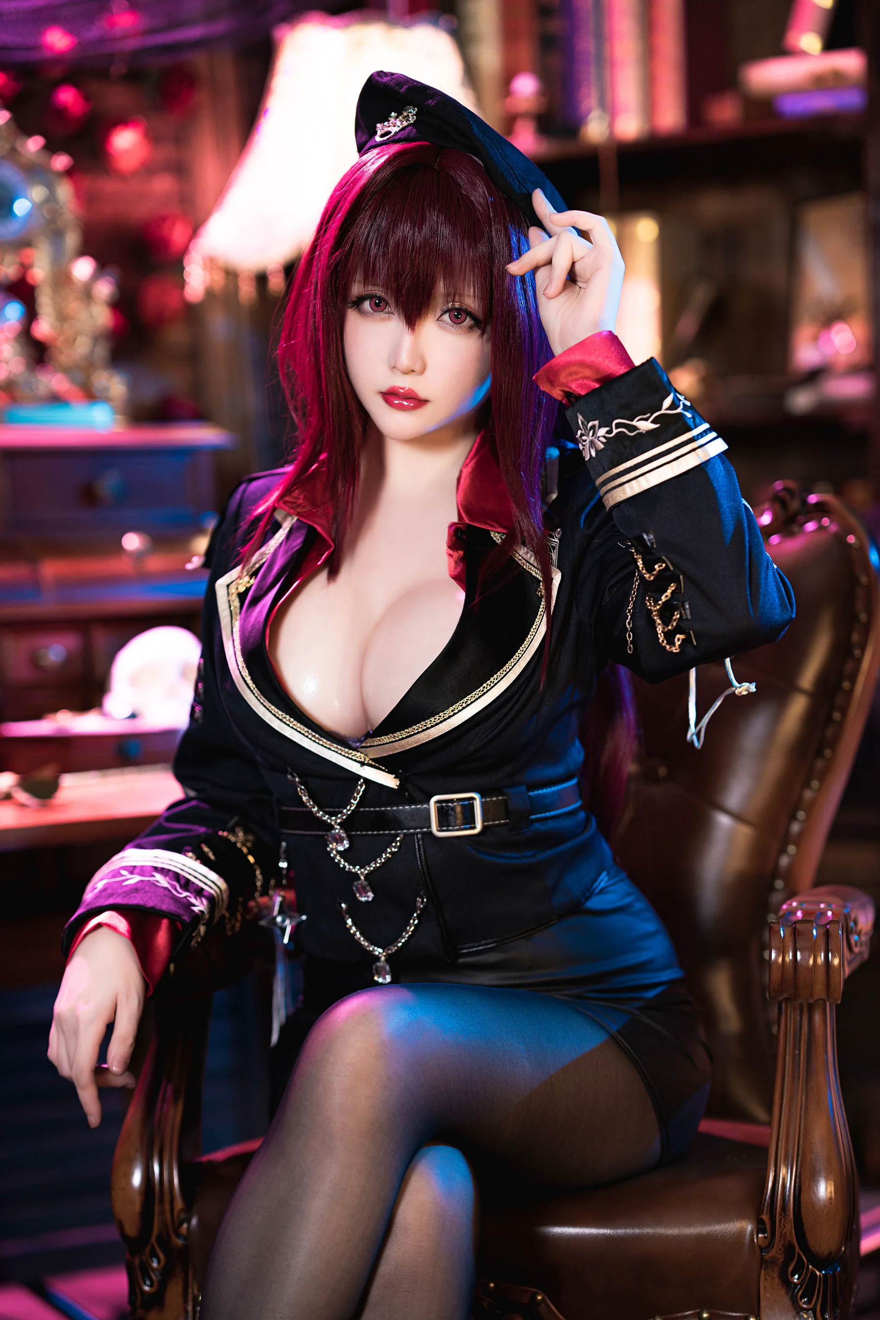 [福利COS] 星之迟迟 – 斯卡哈-真红教枪 - 爱照片