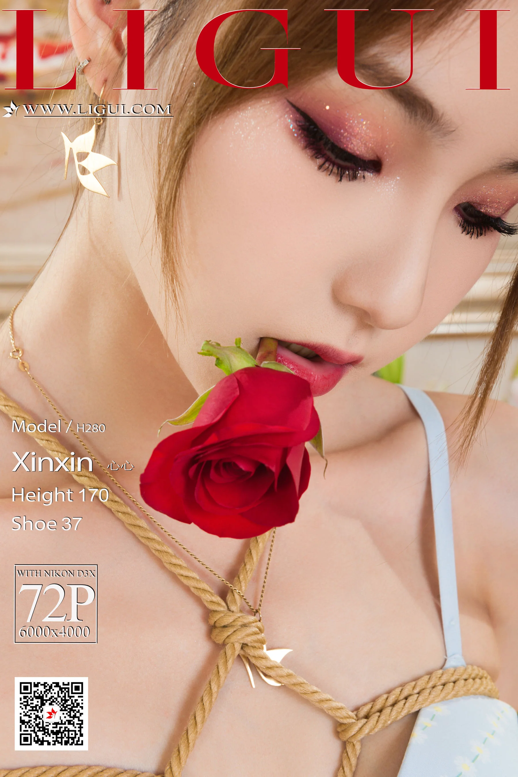 [丽柜Ligui] 网络丽人 Model 心心 《龟缚花蕊》 写真套图 - 爱照片