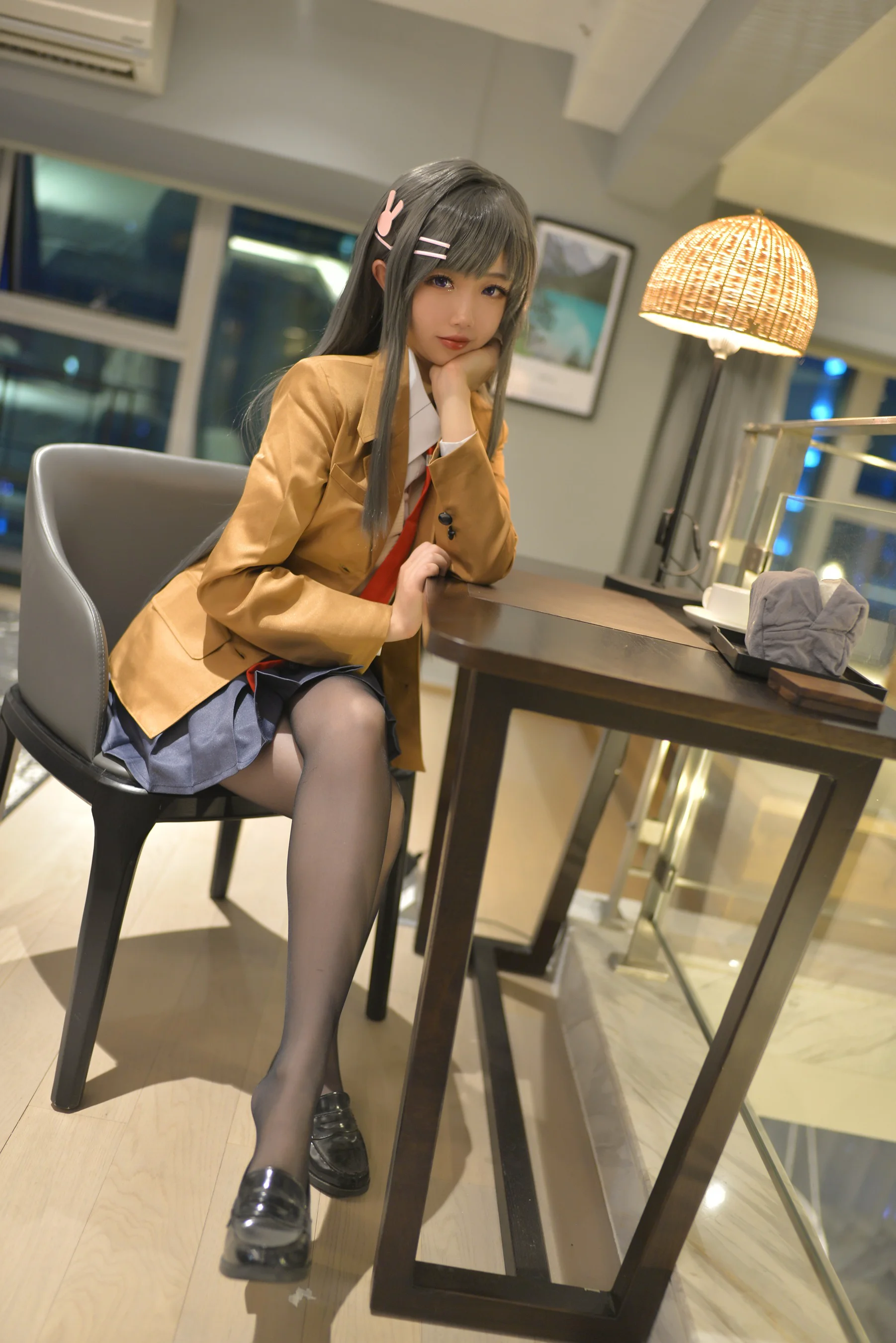 雪琪SAMA – 麻衣制服兔女郎 - 爱照片