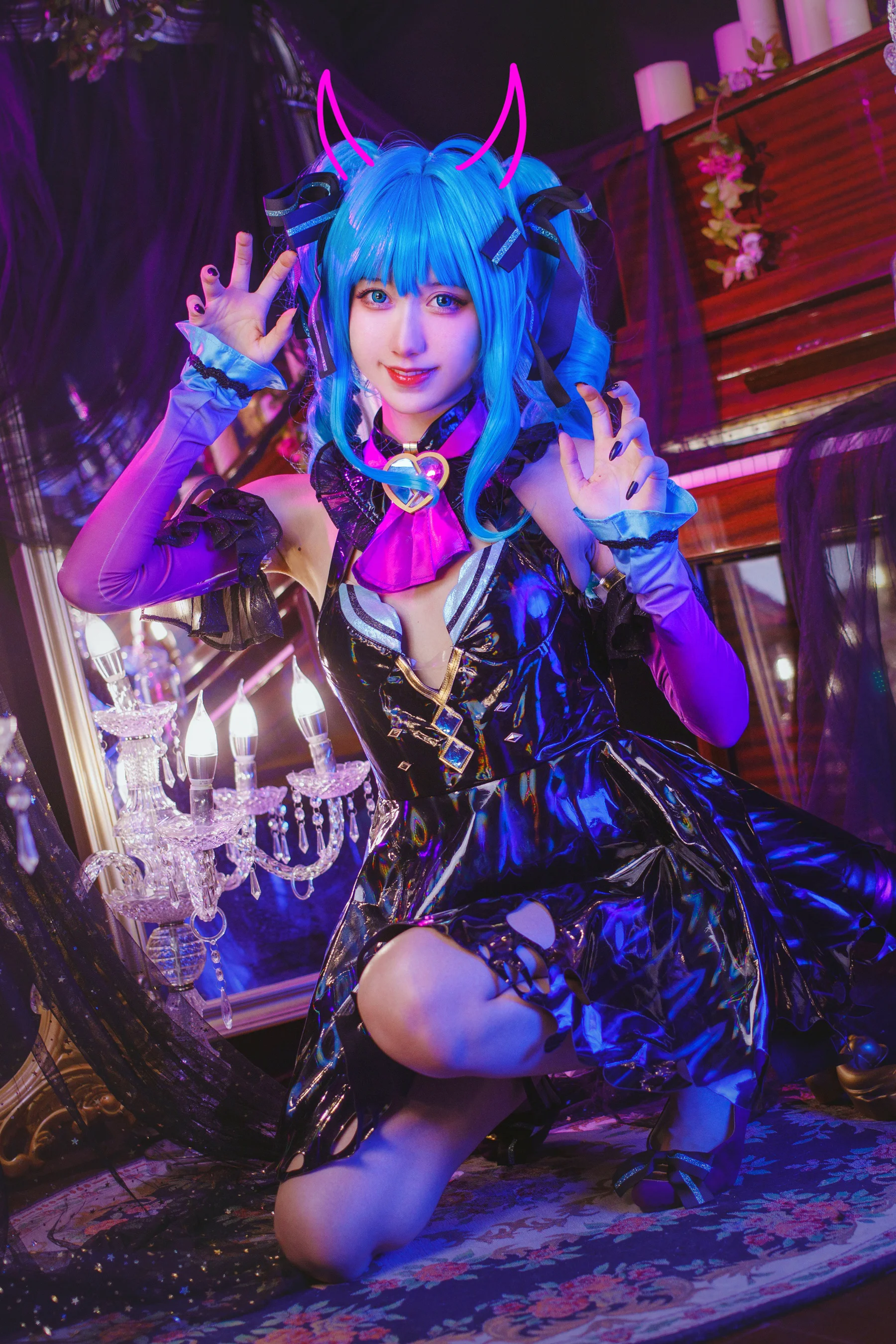 萌系小姐姐木绵绵OwO – miku小恶魔 - 爱照片