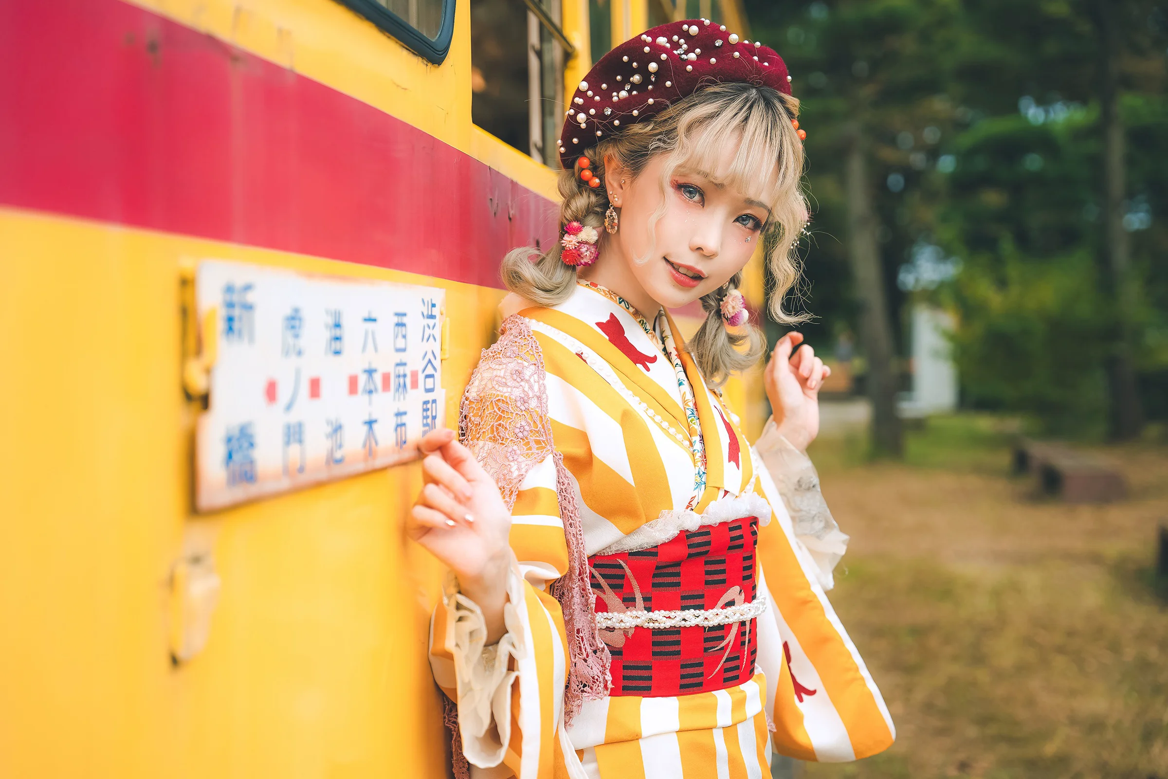 ElyEE子 – Retro Kimono II - 爱照片