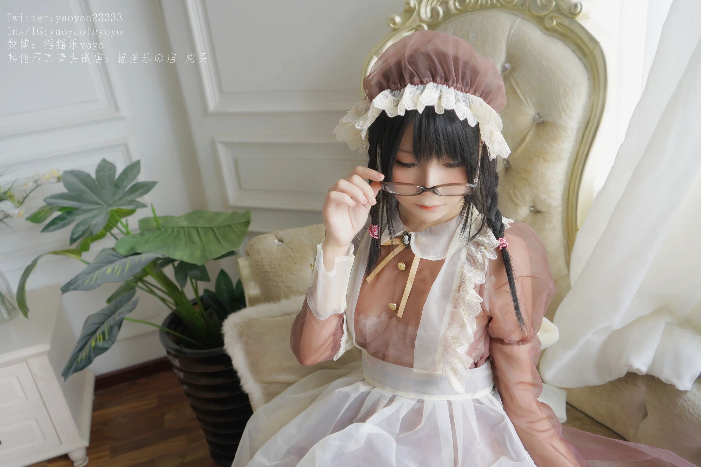 摇摇乐yoyo《咖啡色女仆》 [萝莉COS] 写真集 - 爱照片