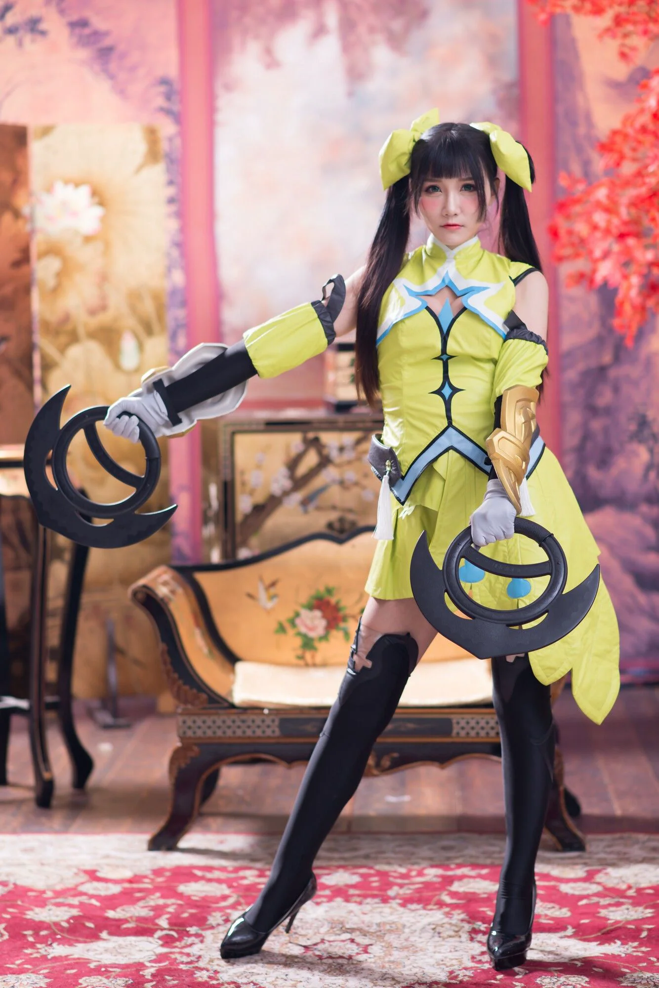 [台湾正妹] 乔乔儿《琴棚孙尚香 白丝》写真集 - 爱照片