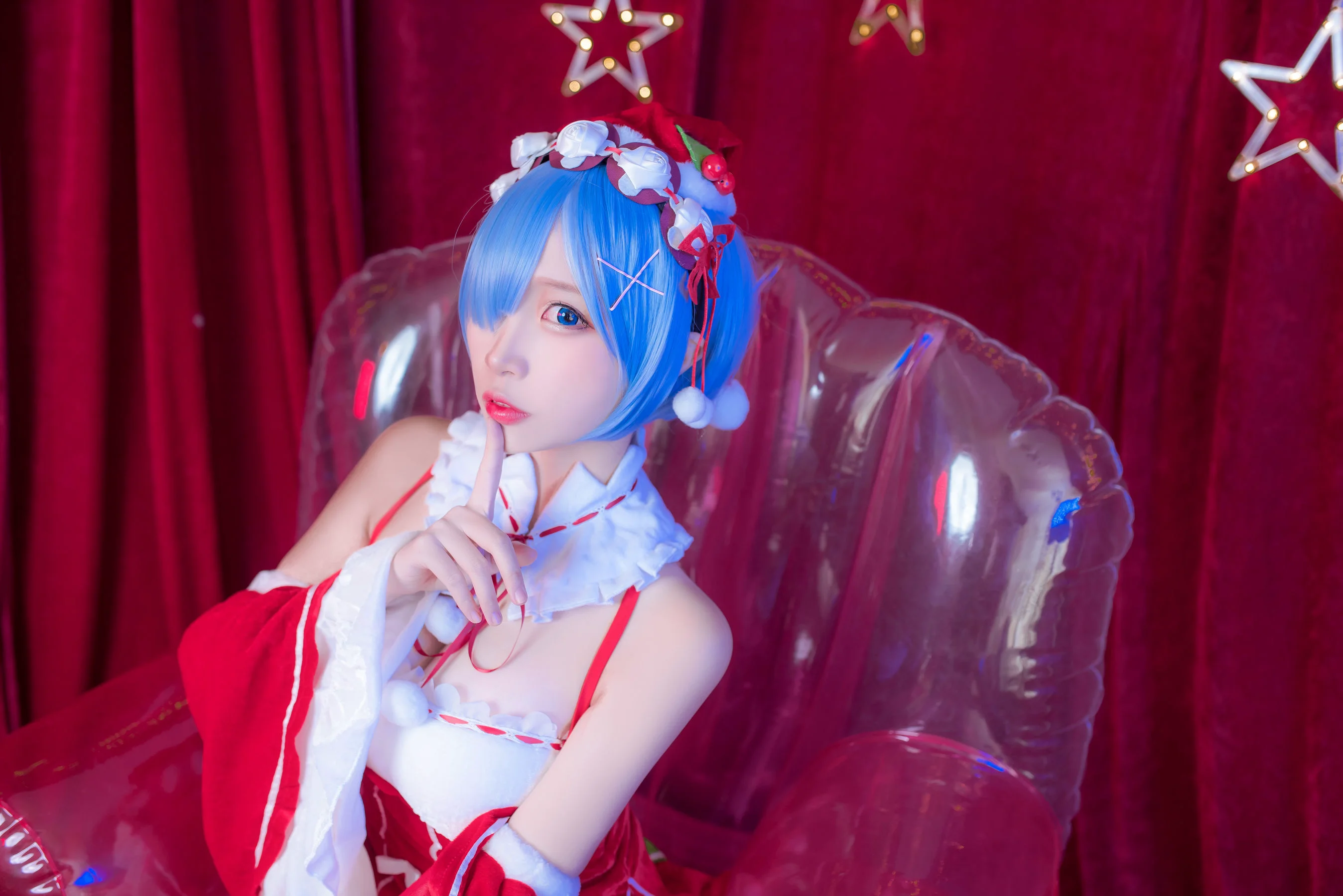 人气Coser二佐Nisa 《雷姆圣诞》 写真集 - 爱照片
