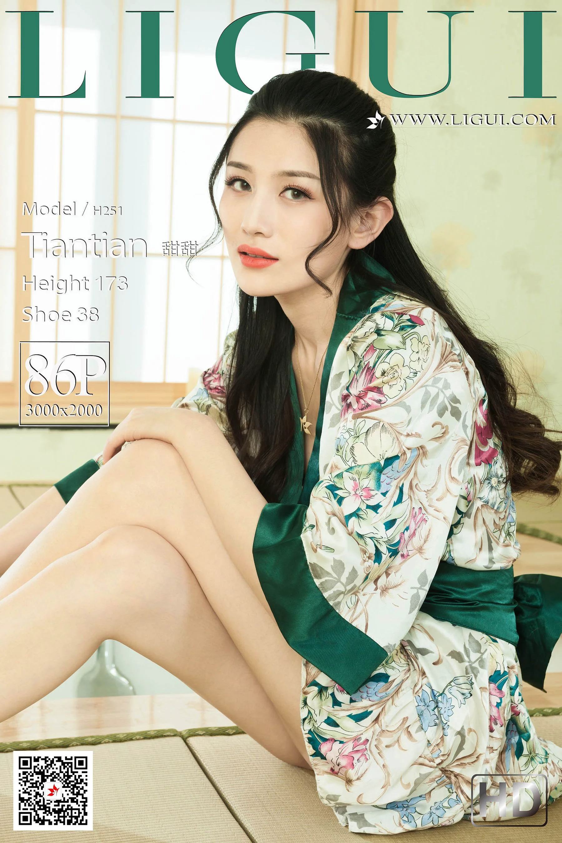 [丽柜Ligui] Model 甜甜 《和服睡衣》 写真集 - 爱照片