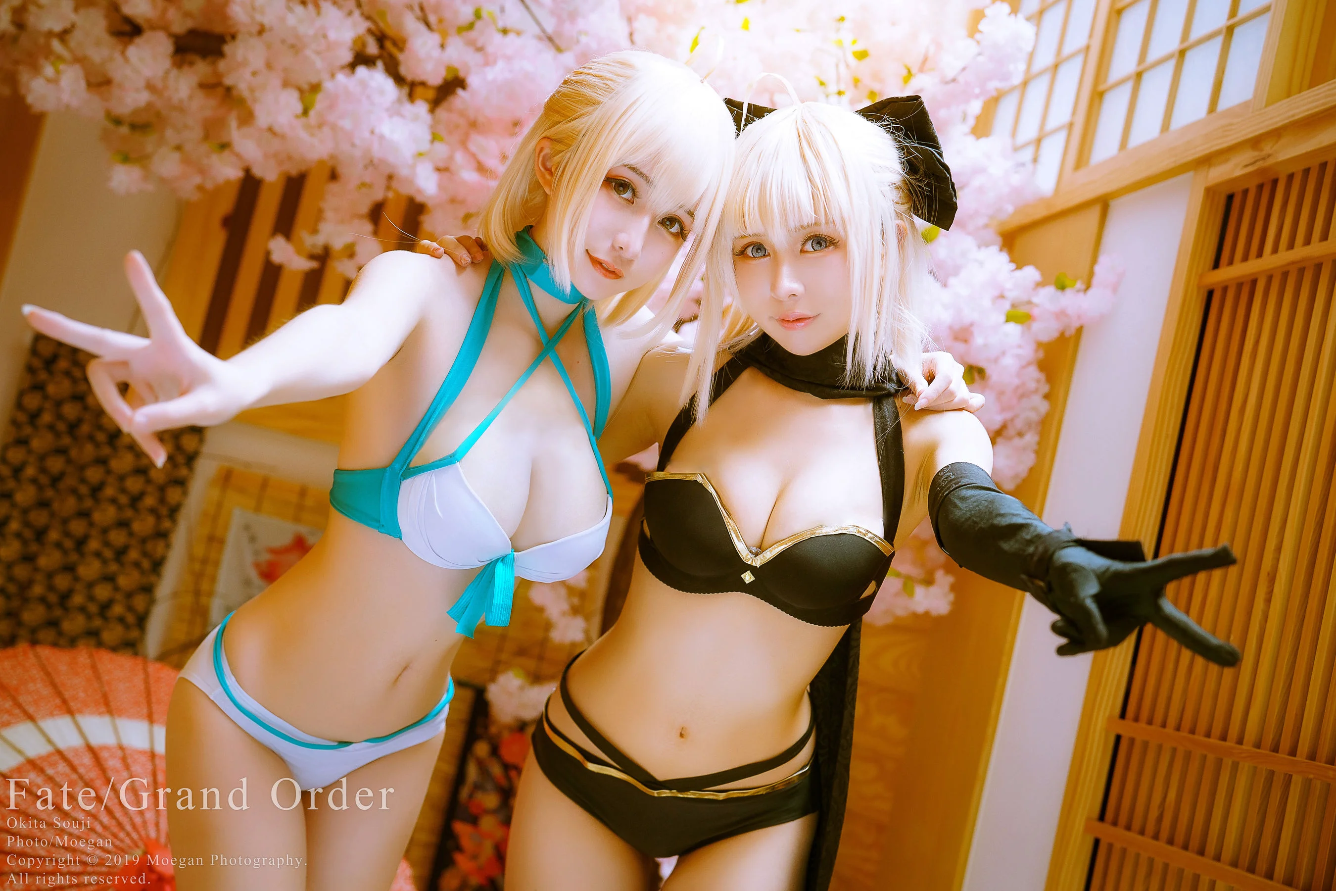[Cosplay] Miyana咪呀 – 沖田総司 水着 - 爱照片
