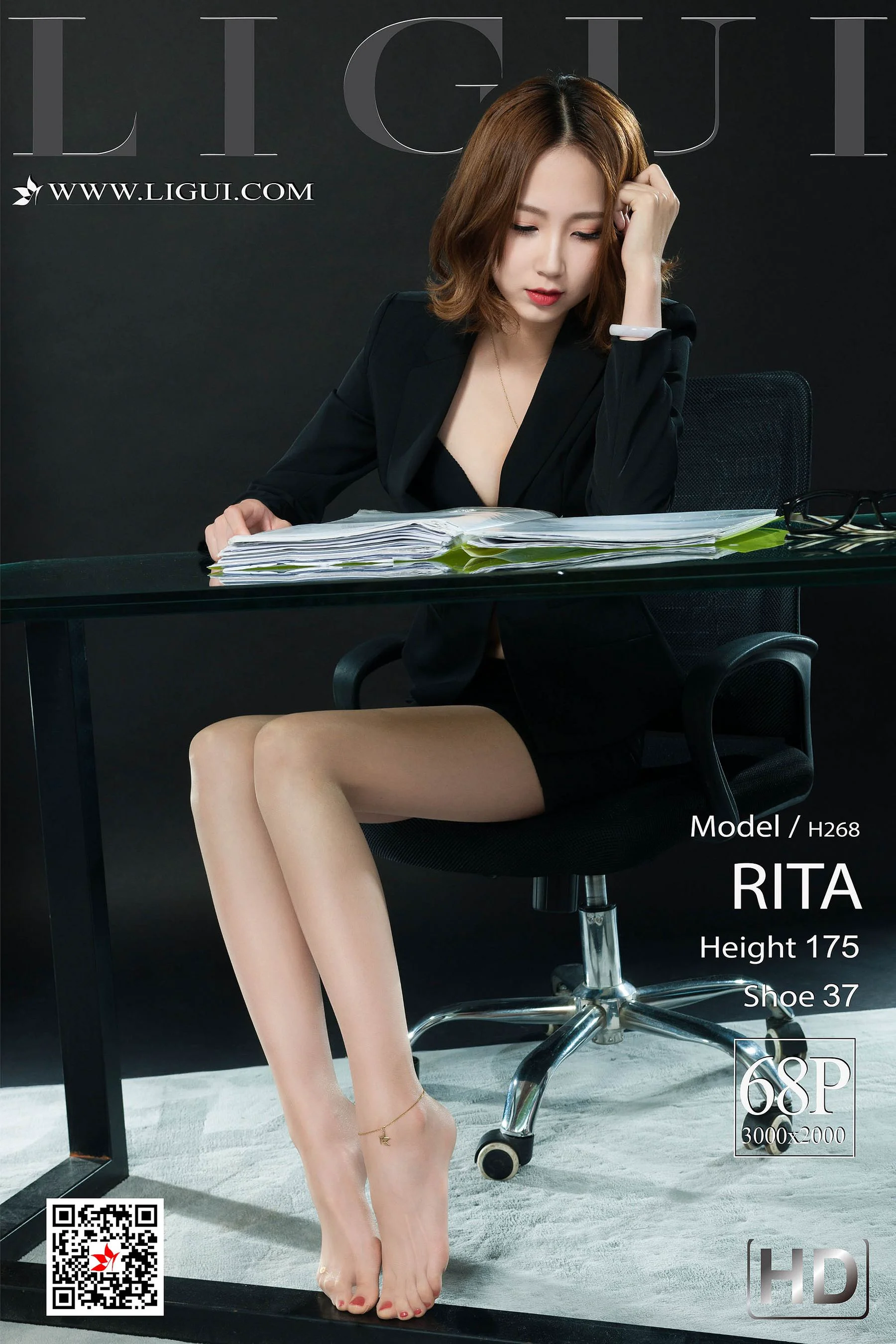 腿模RITA《肉丝袜长腿丽人》 [丽柜LiGui] 写真集 - 爱照片