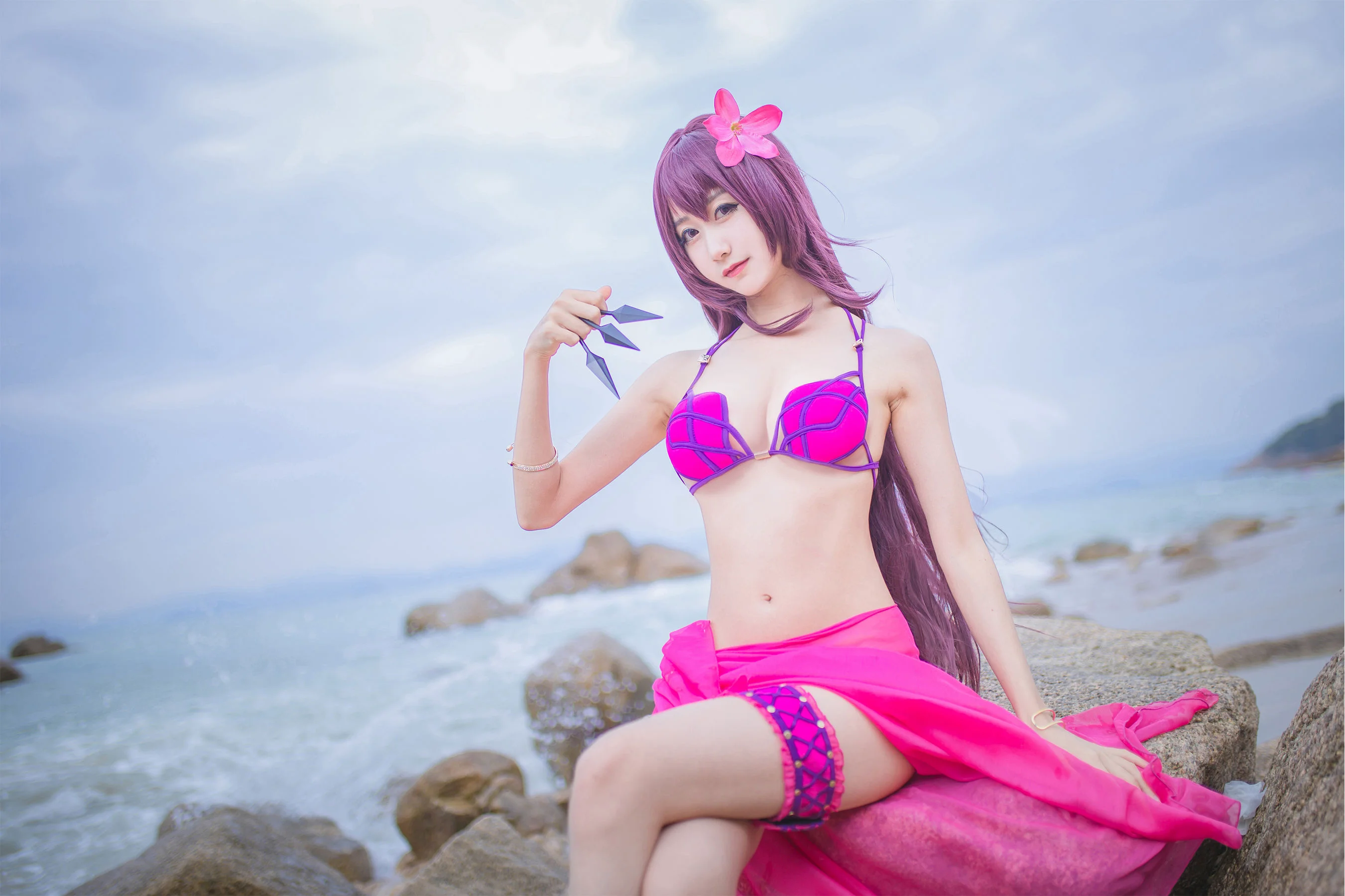 木绵绵OwO《沙滩斯卡哈》 [萝莉COS] 写真集 - 爱照片