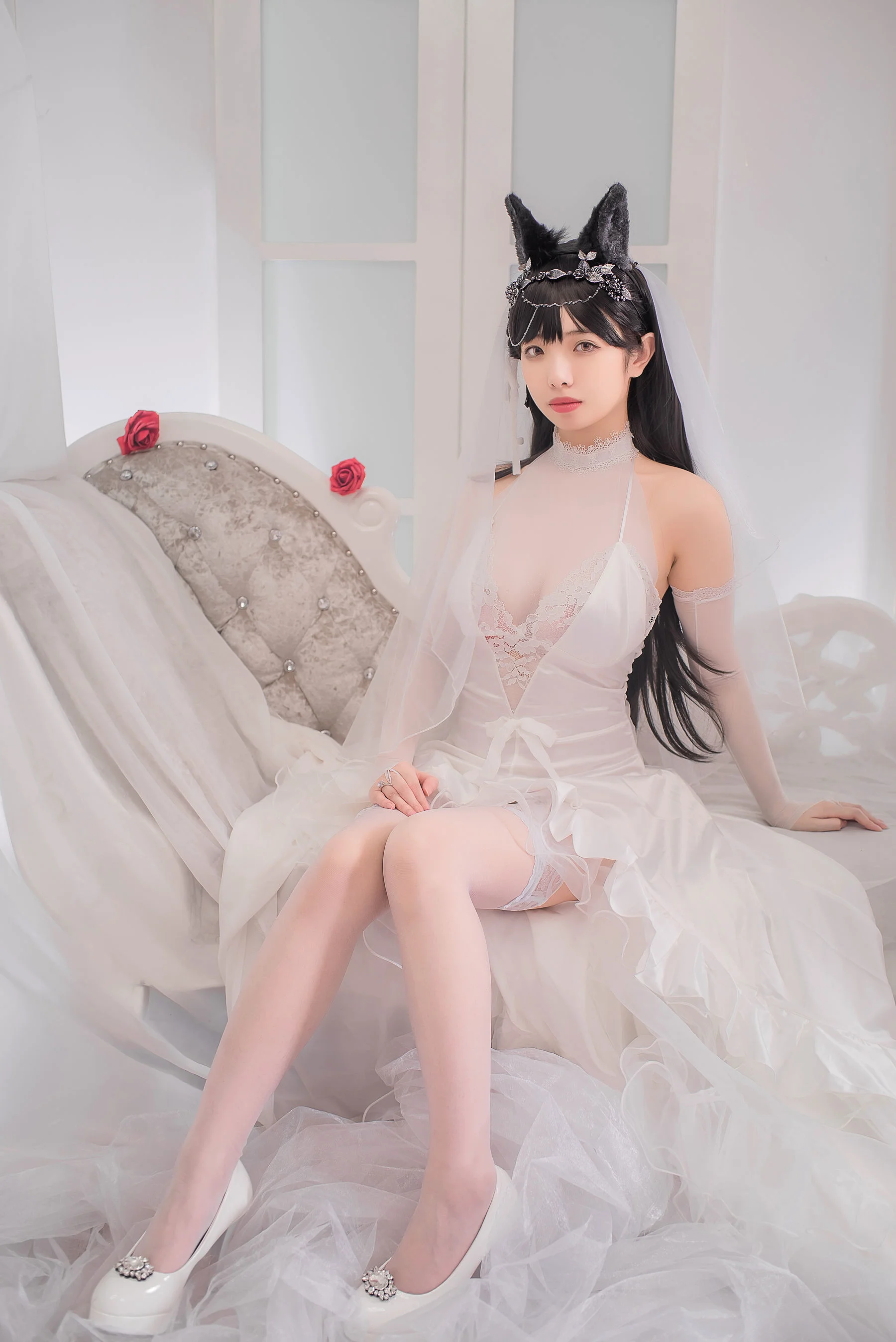 雯妹《爱宕花嫁》 [萝莉COS] 写真集 - 爱照片