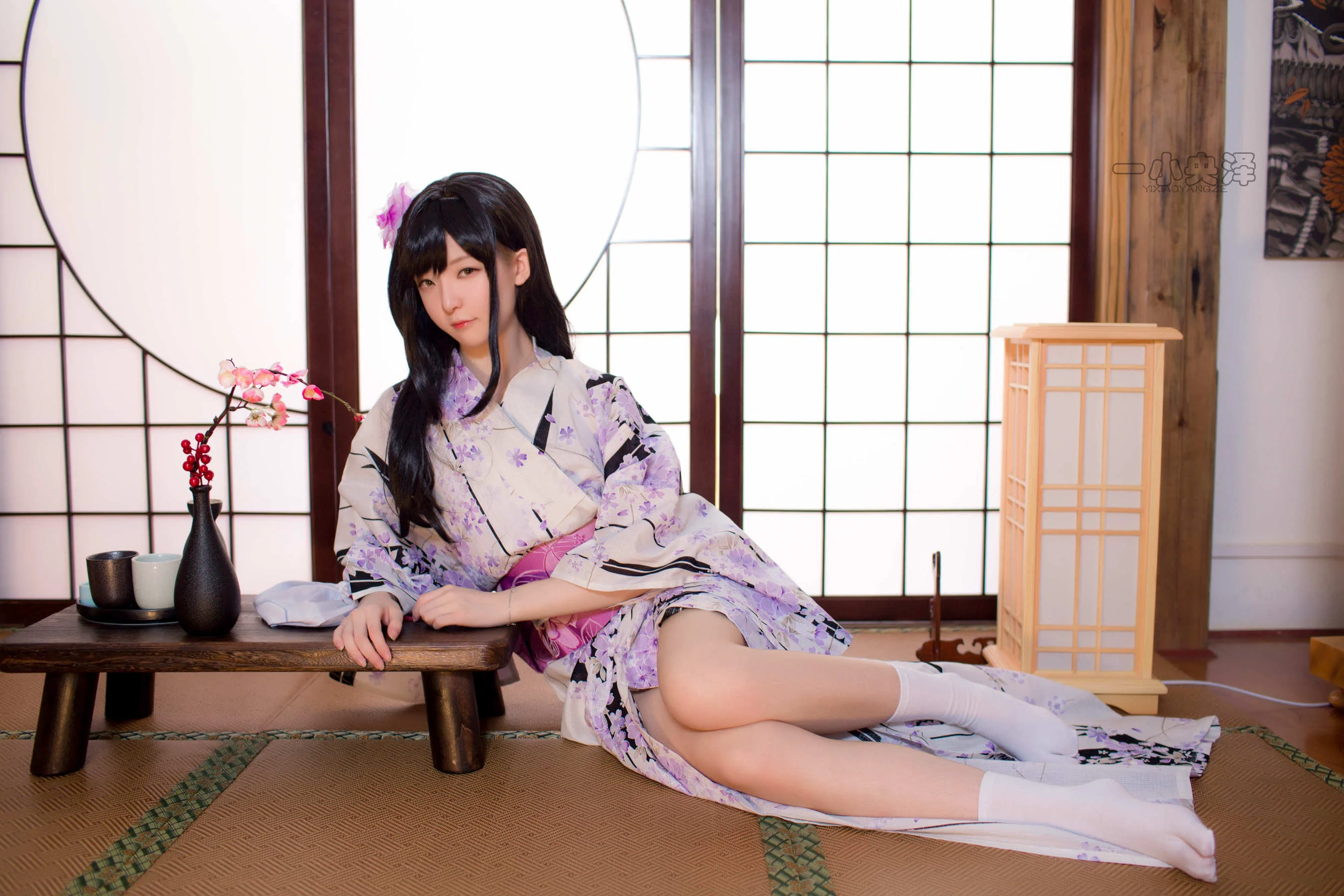 一小央泽 《和服短袜》 [萝莉COS] 写真集 - 爱照片