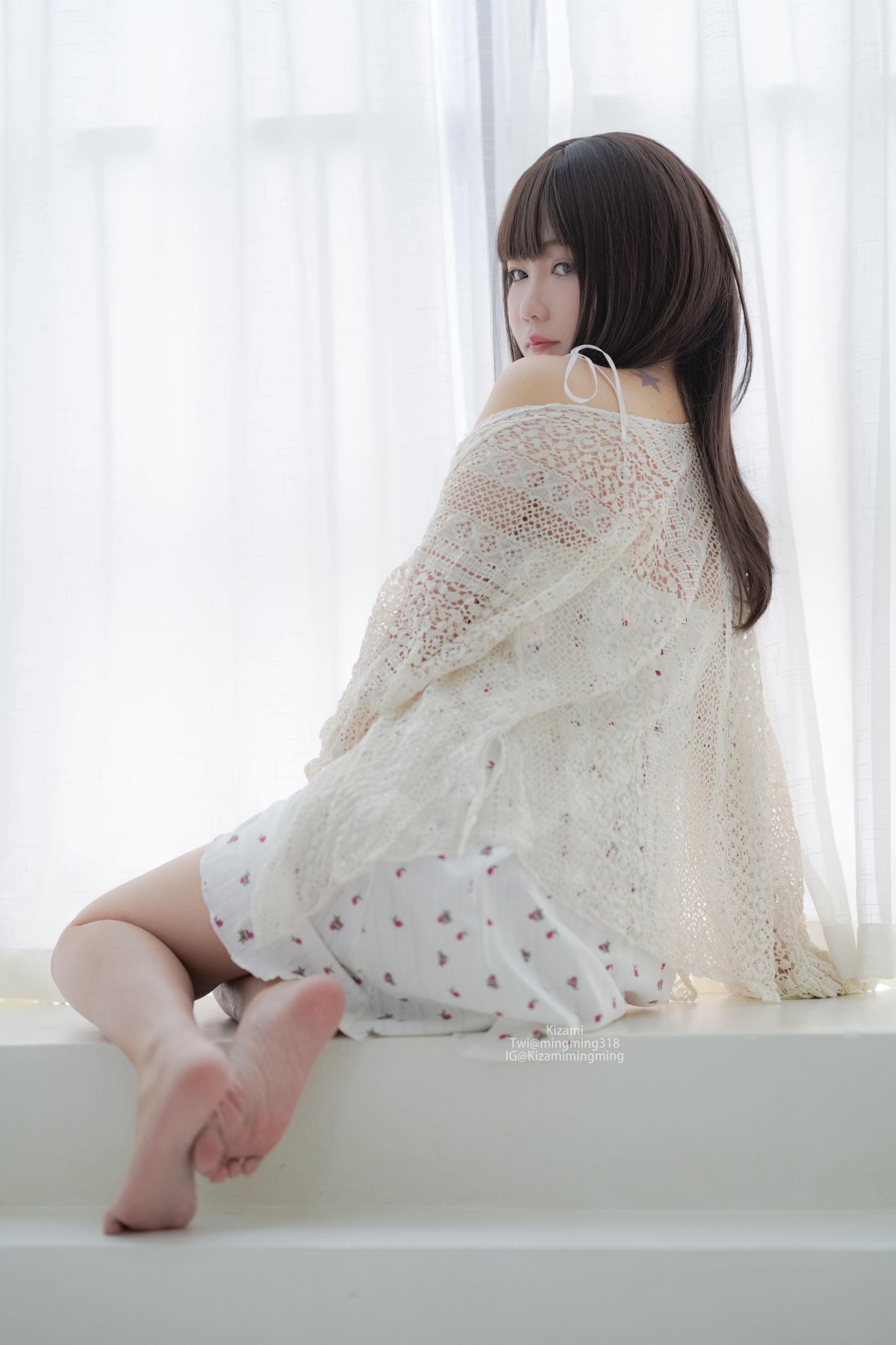 [銘銘Kizami] fantia 2021.09 针织衫+睡衣系列 - 爱照片