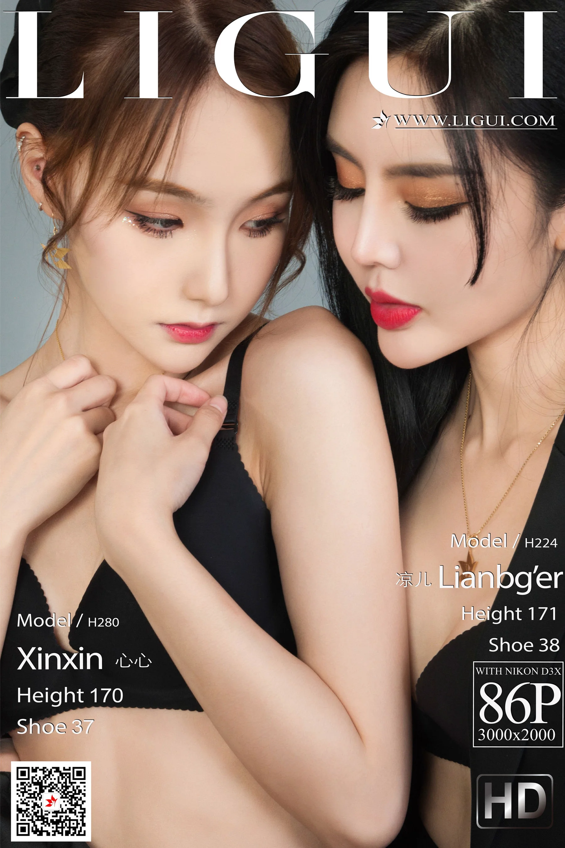 [丽柜Ligui] Model 凉儿&心心 《双生花-职场情丝》 - 爱照片