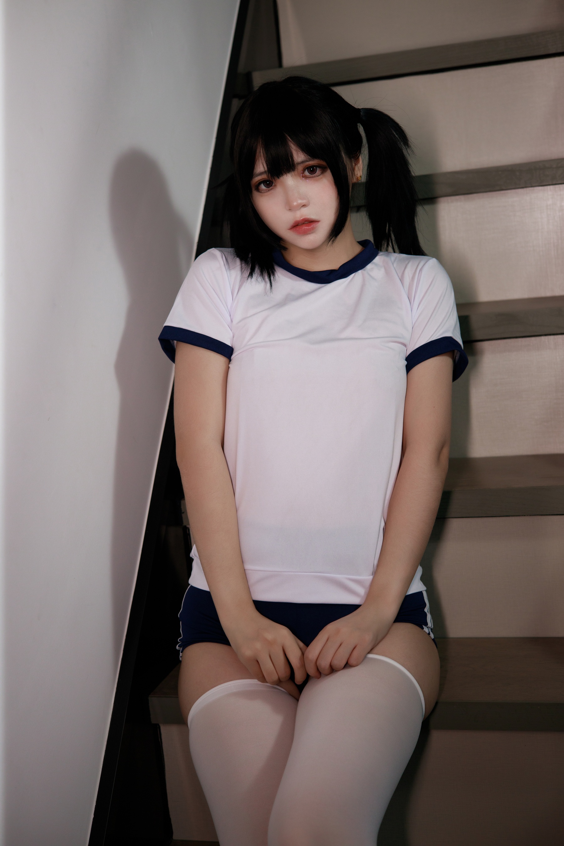 COS美女 疯猫ss – 白色情人节福袋 体操服 - 爱照片