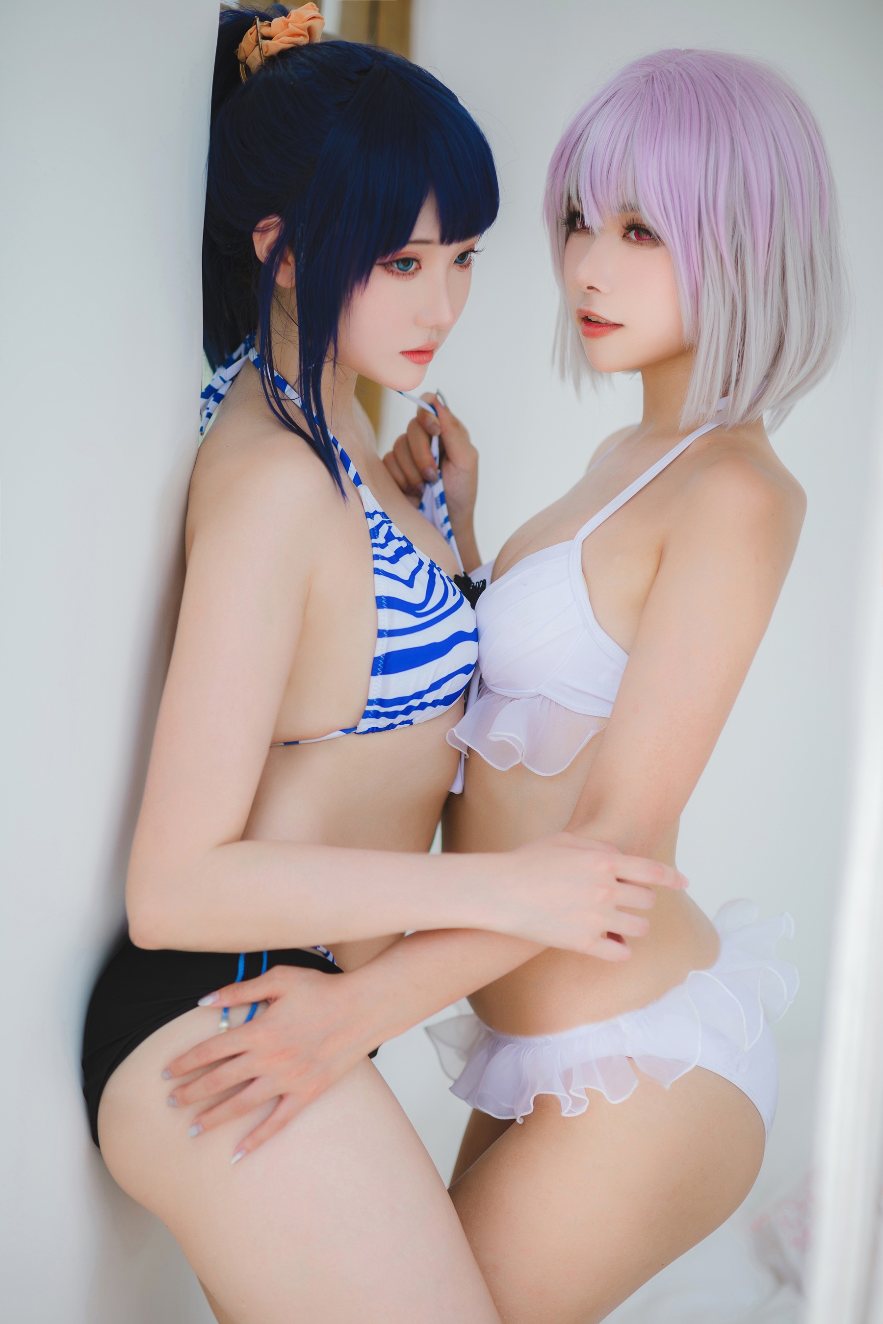 瓜希酱 – &Momoko葵葵 – 宝多六花 新条茜 泳装 - 爱照片