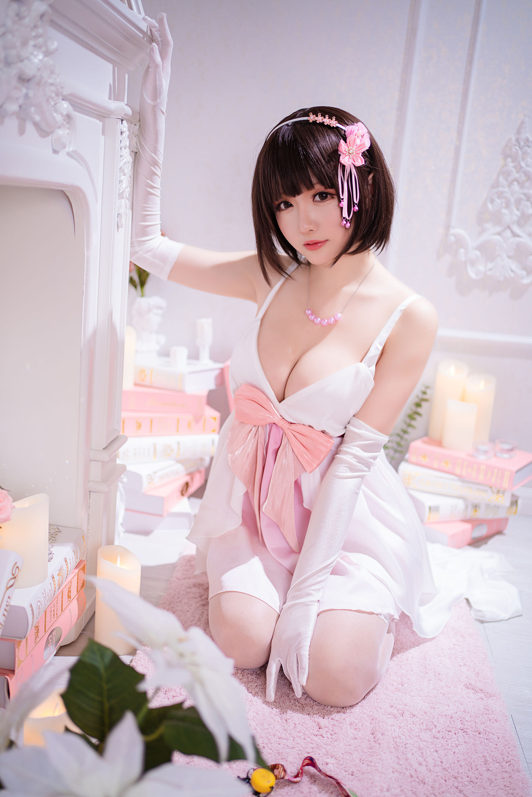 [COS福利] Coser小姐姐星之迟迟 – 加藤惠 特典礼服 - 爱照片
