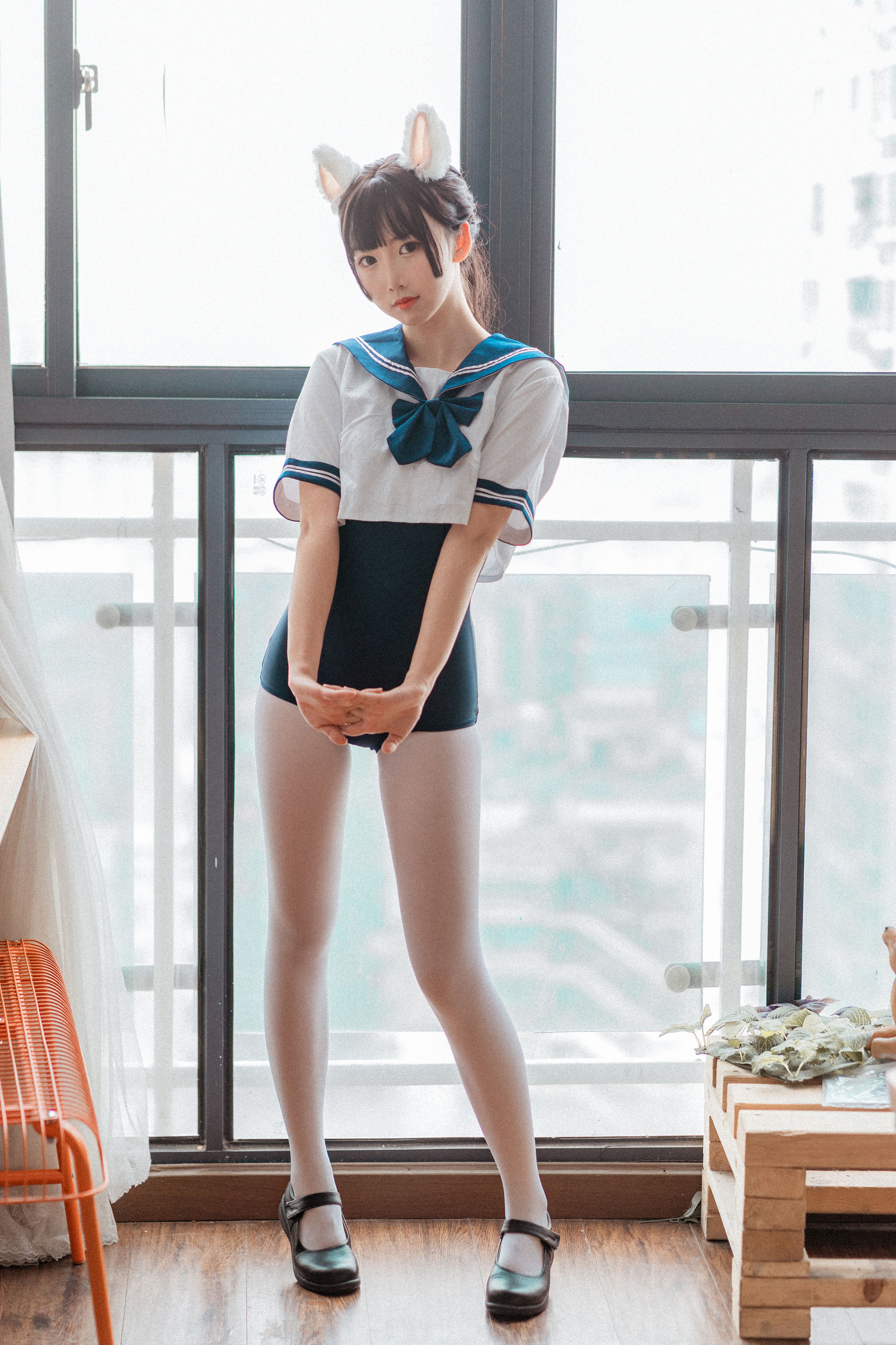 [COS福利] 面饼仙儿 – 水手服 死库水 - 爱照片