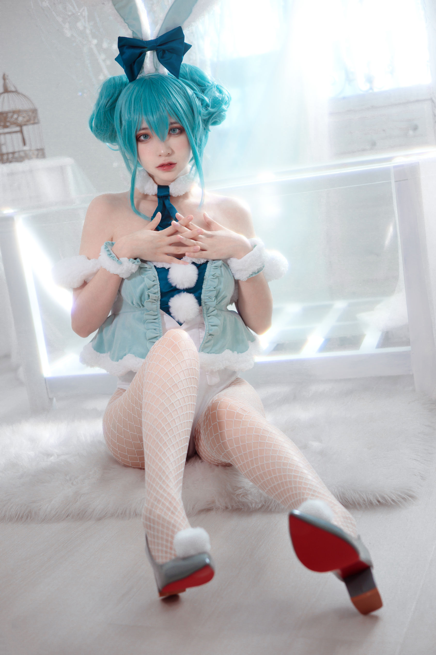 [网红COSER] 疯猫ss – miku初音兔女郎 - 爱照片