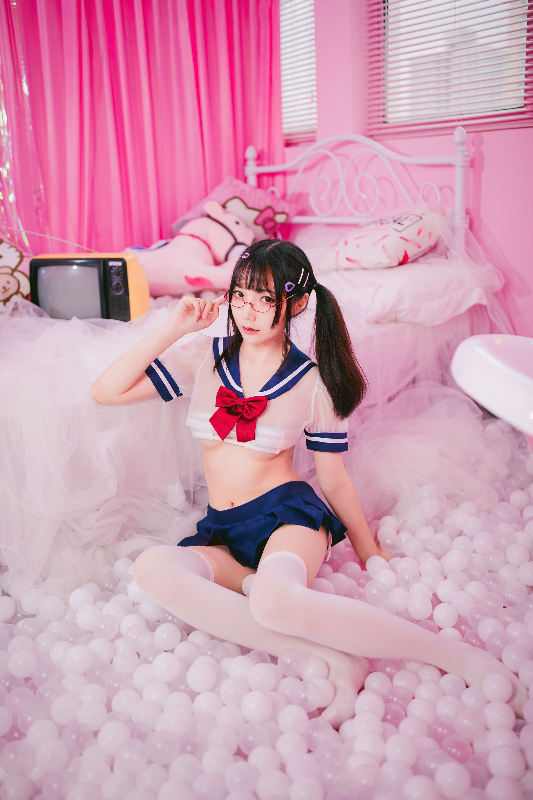 [网红COSER写真] 萝莉福利真央Mao – JK 套图 - 爱照片
