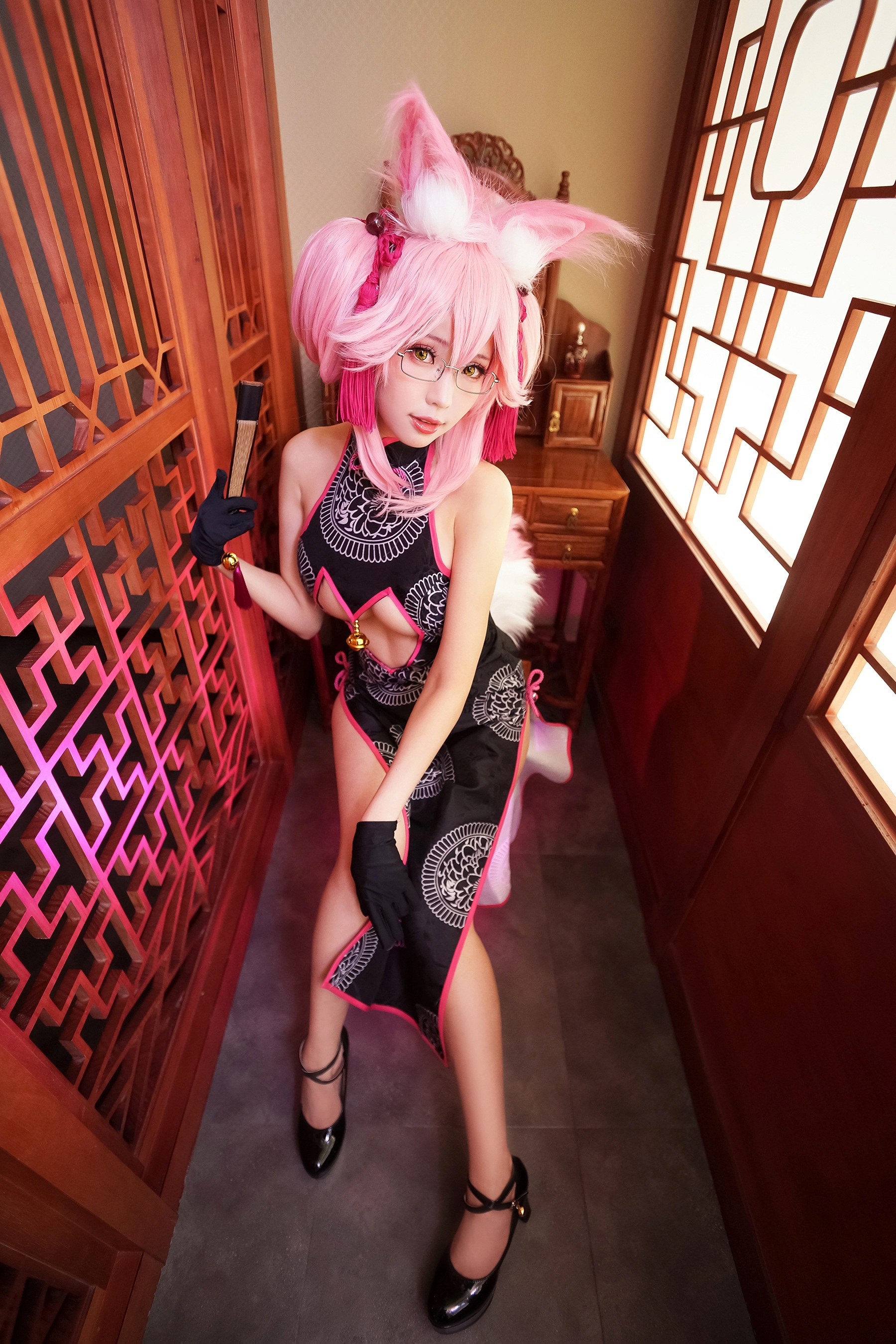 ElyEE子 – 玉藻前旗袍 - 爱照片