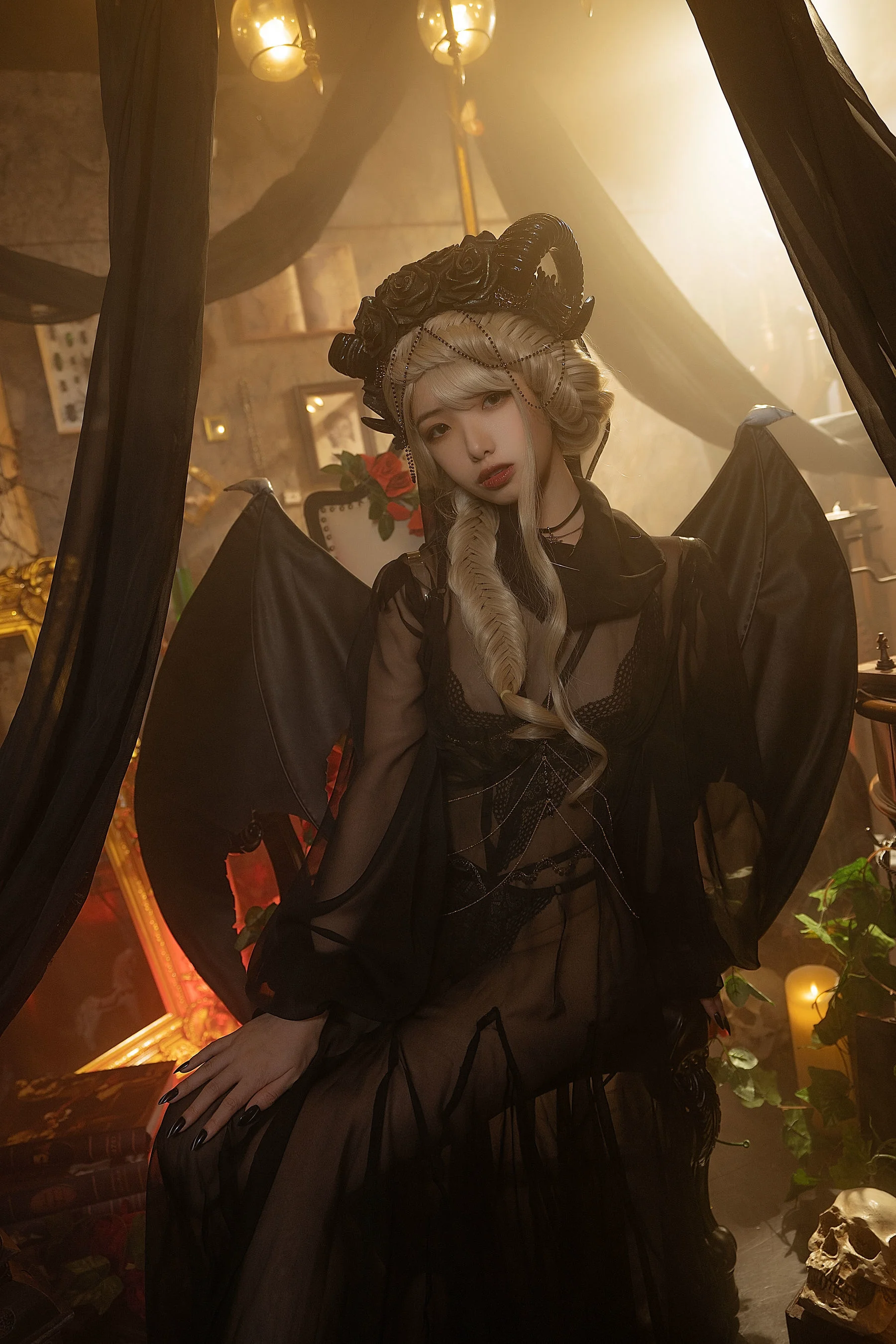 雯妹《魅魔 gothic devil》 [萝莉COS] 写真集 - 爱照片