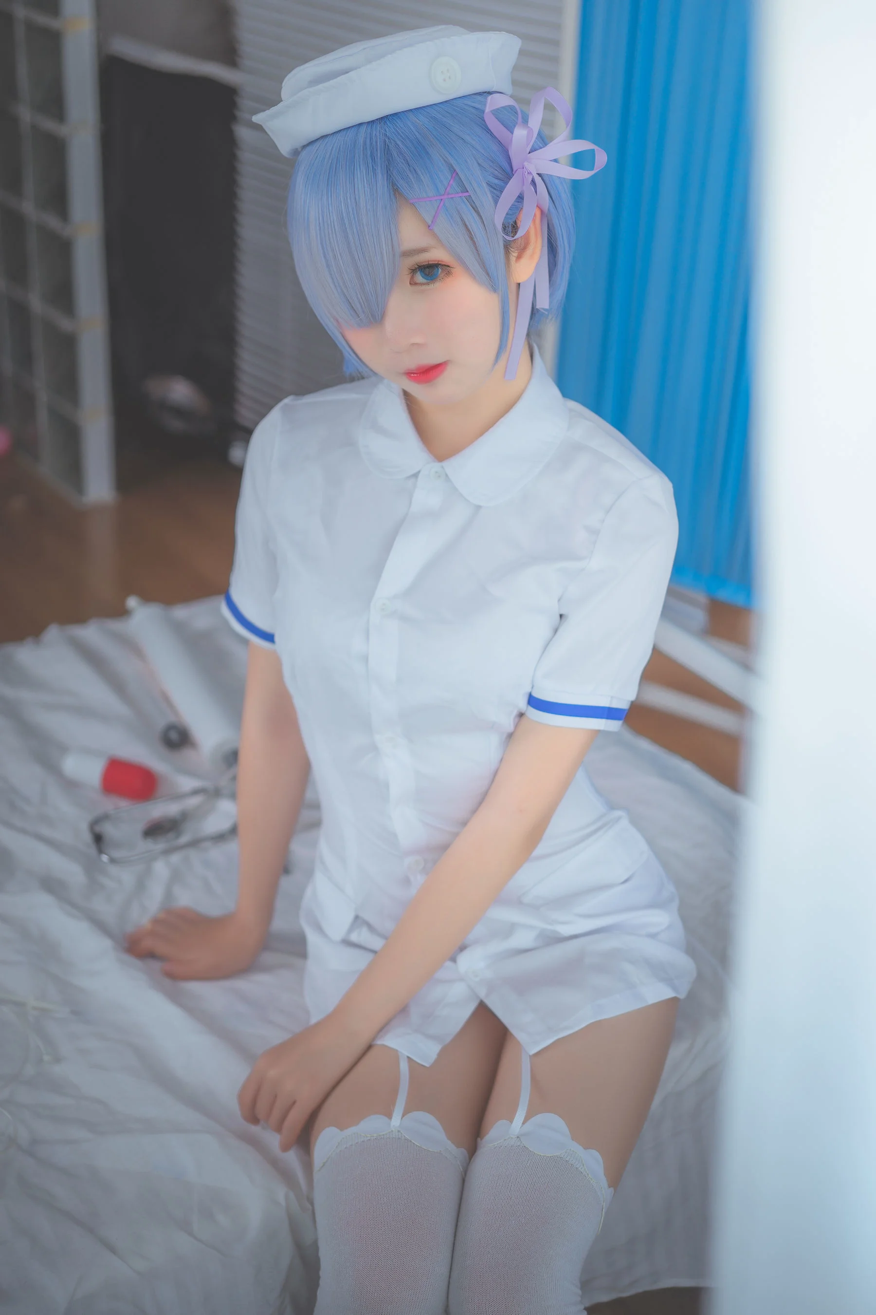 面饼仙儿《蕾姆》 [萝莉COS] 写真集 - 爱照片