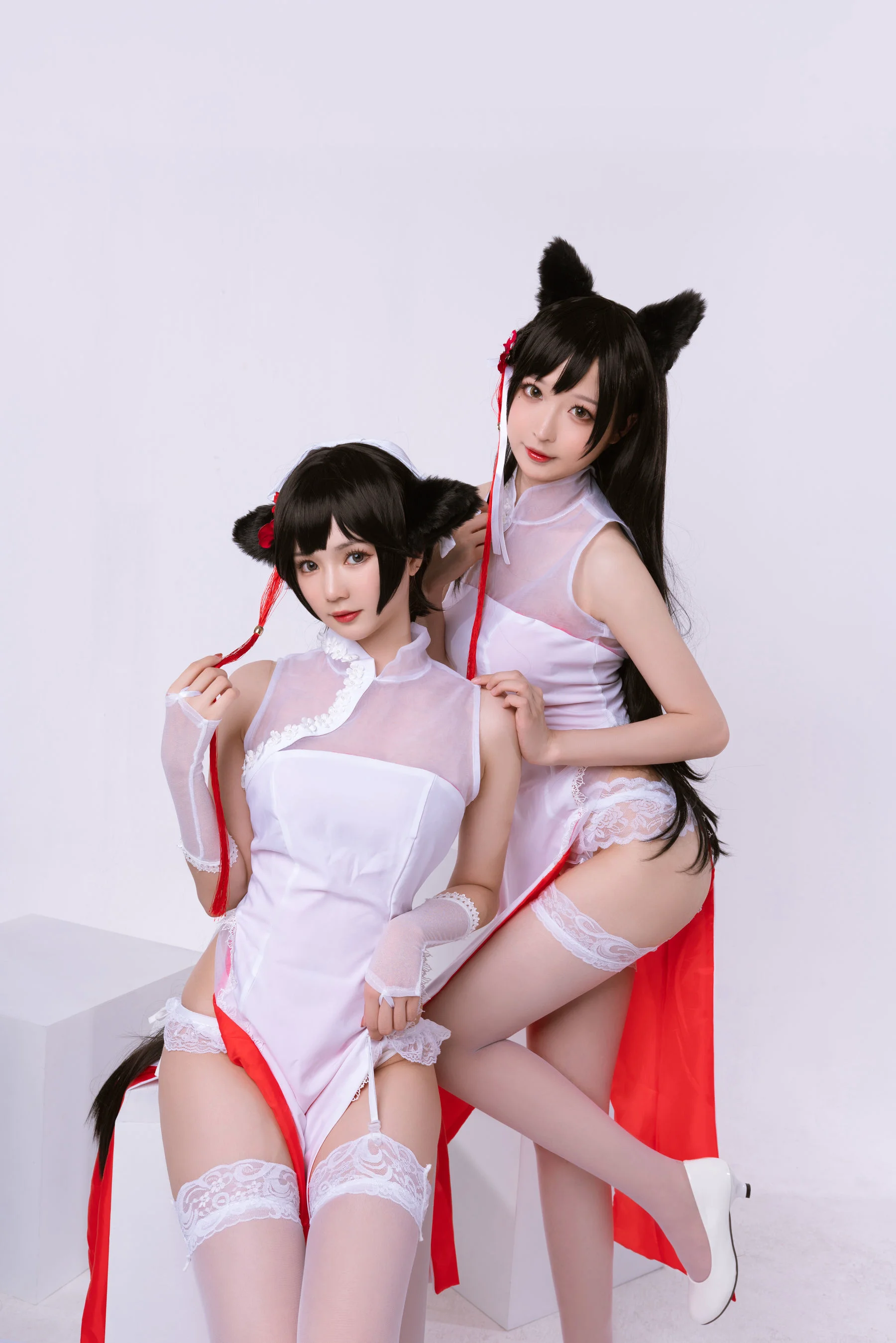 Coser南宫《高雄爱宕旗袍 南宫牙妹双人》 [萝莉COS] 写真集 - 爱照片