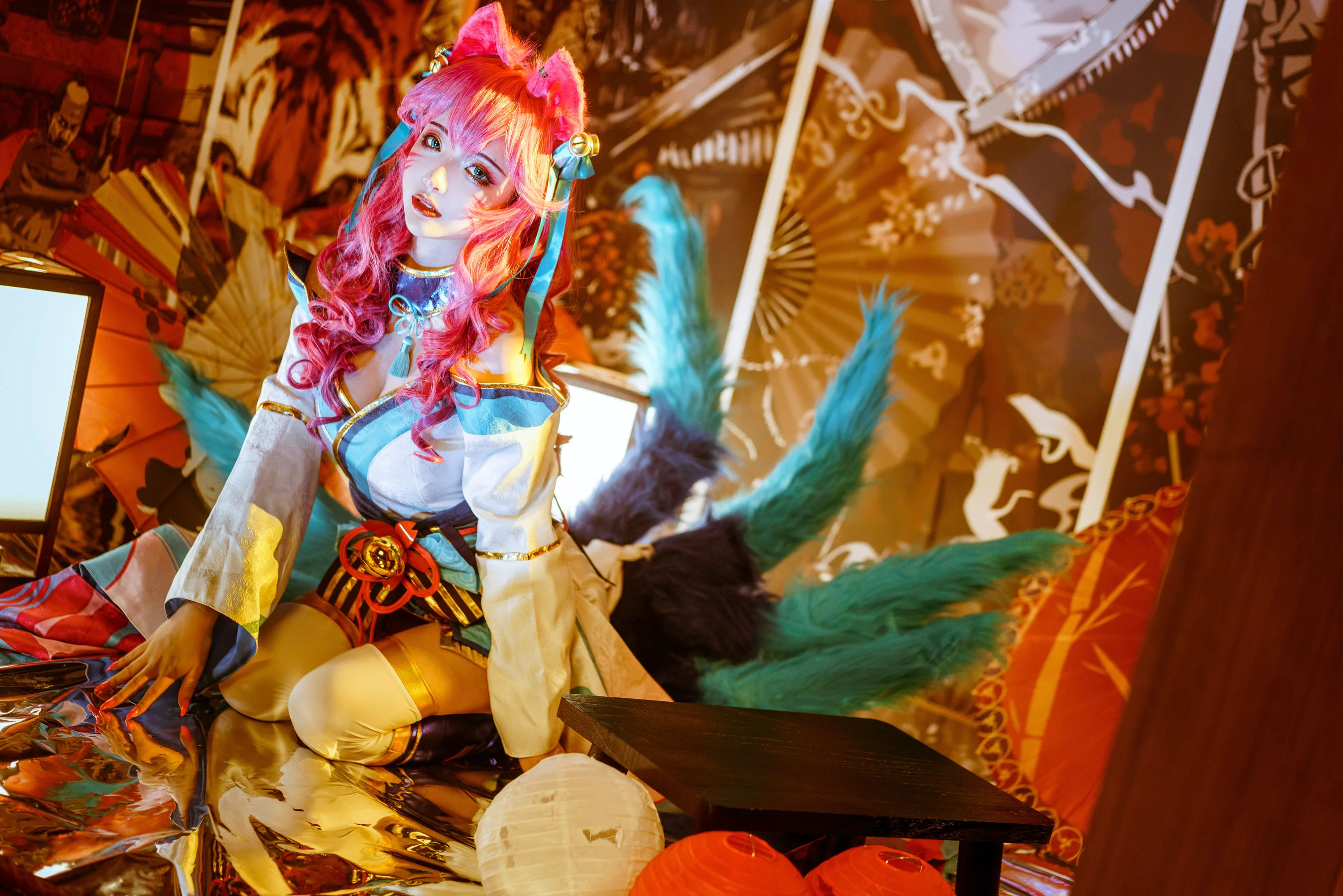 [Cosplay写真] 动漫博主雯妹 – 阿狸 - 爱照片