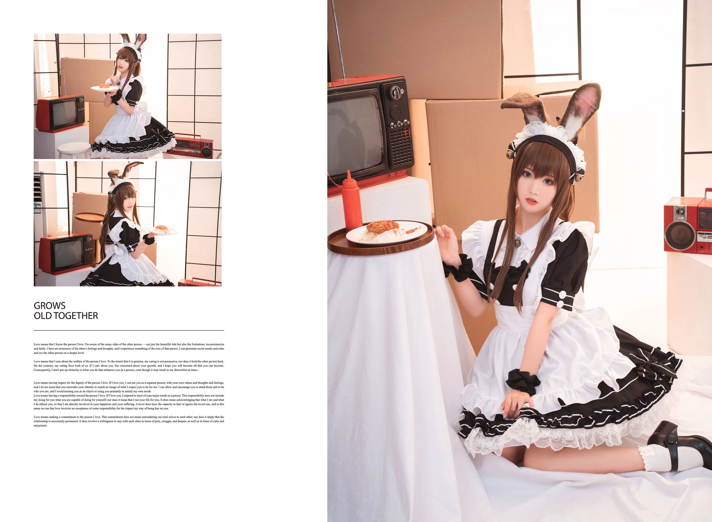 [Cosplay] 可爱人气Coser面饼仙儿 – 阿米驴女仆 - 爱照片
