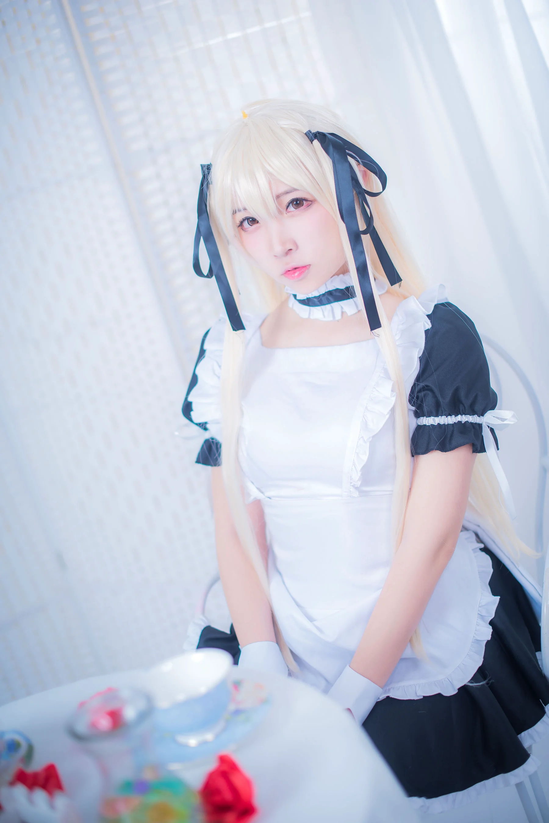 [Cosplay] 人气Coser二佐Nisa – 穹妹女仆 - 爱照片