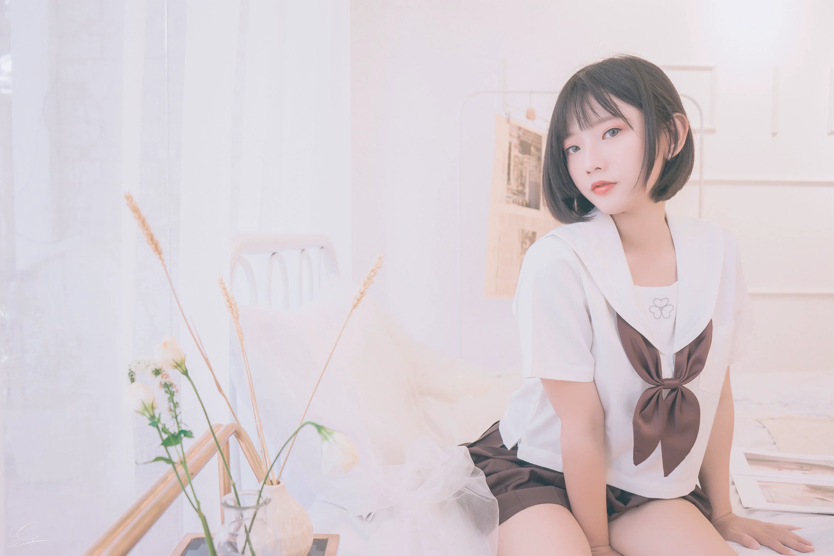 [Cosplay] Messie Huang – Birthday Seifuku 写真集 - 爱照片