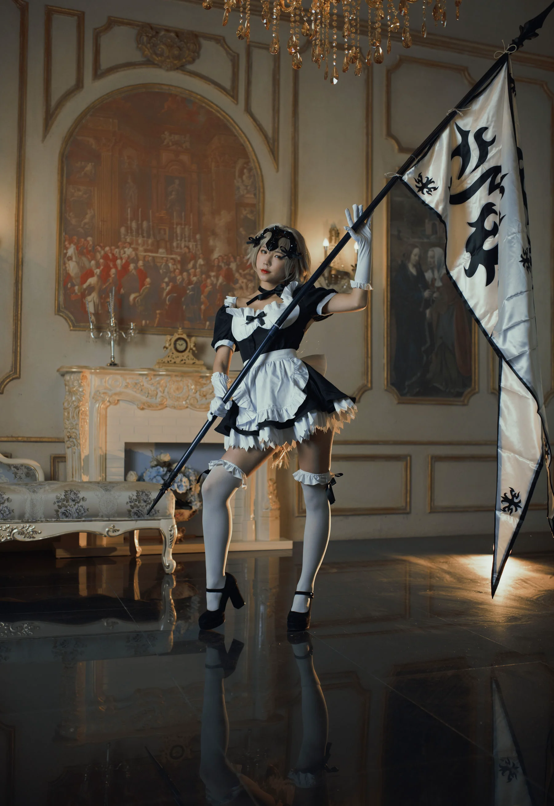 微博萌妹蓝小沂KiKi 《黑贞德女仆》 写真集 - 爱照片