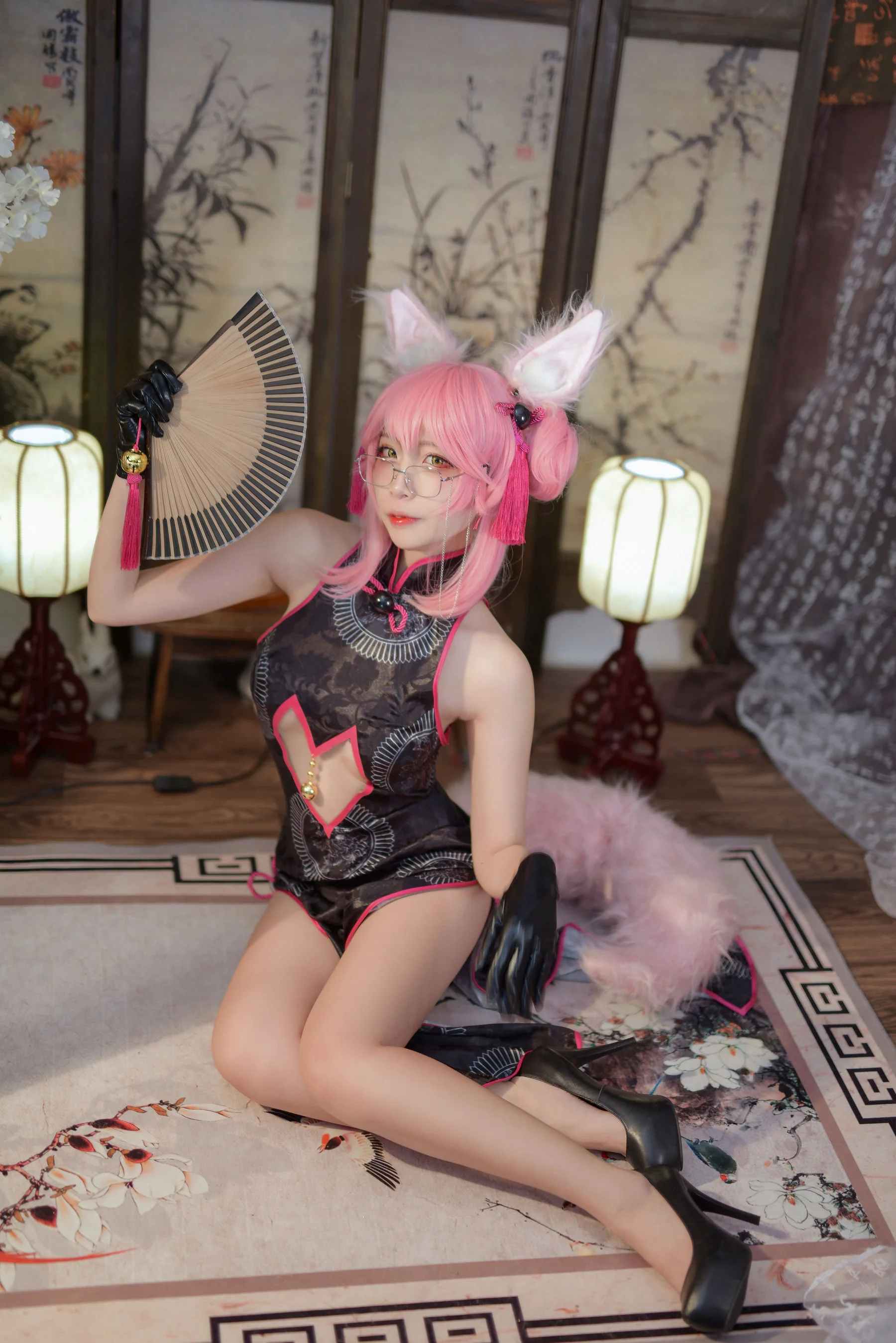 人气Coser二佐Nisa 《Fate旗袍狐》 写真集 - 爱照片