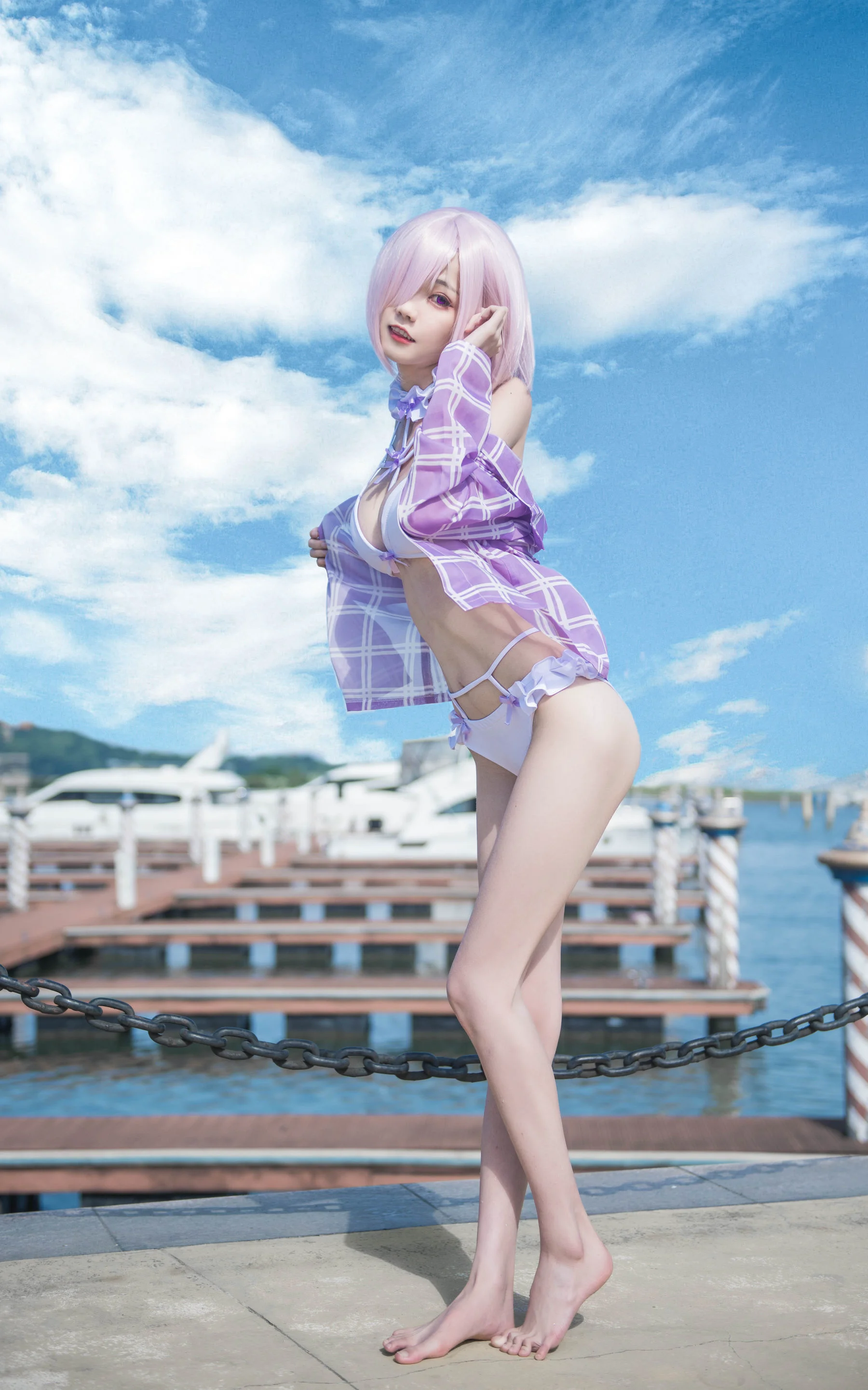 小妖精你的负卿 《玛修泳装》 [萝莉COS] 写真集 - 爱照片