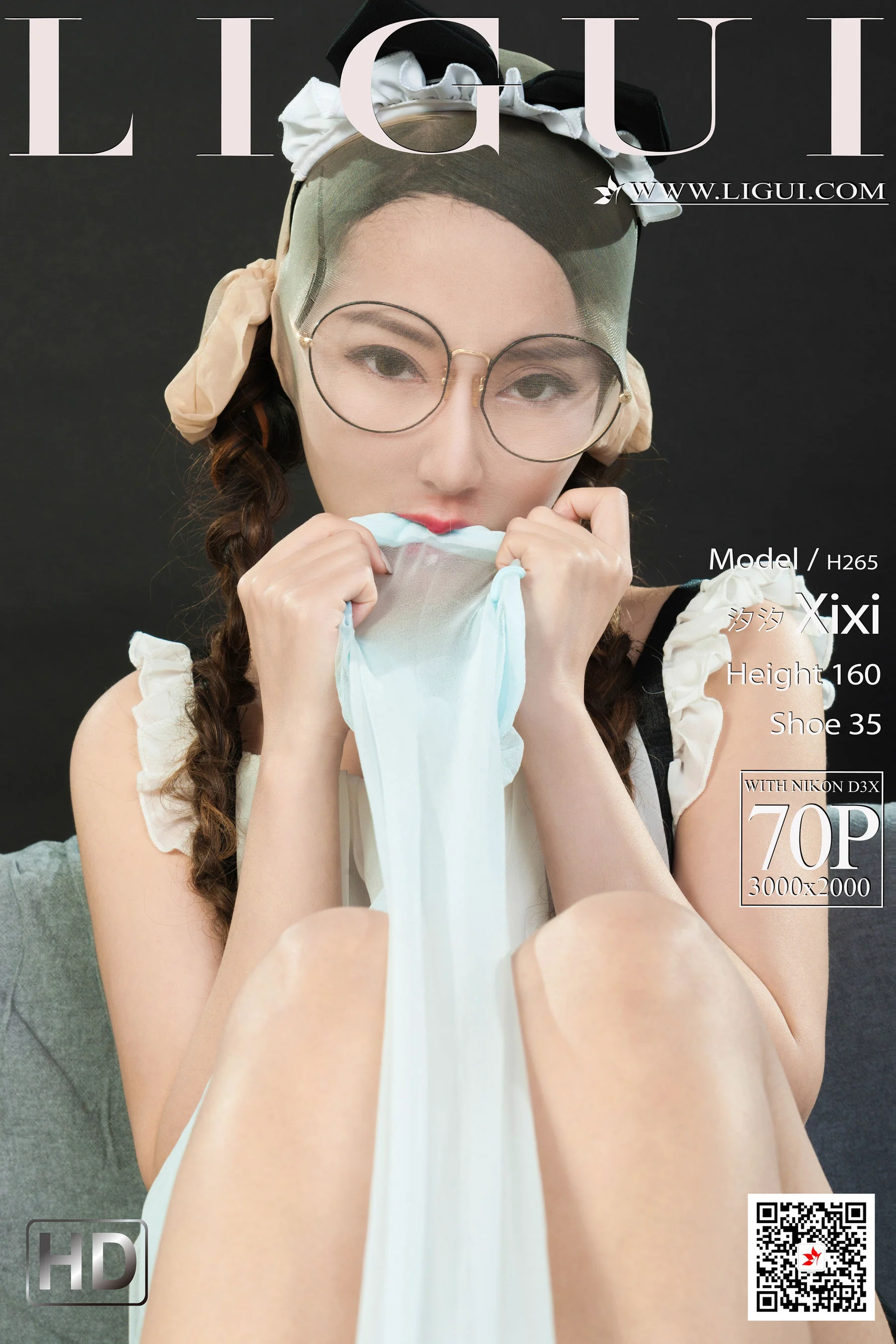 [丽柜Ligui] Model 汐汐 《颜丝香吻》 写真套图 - 爱照片