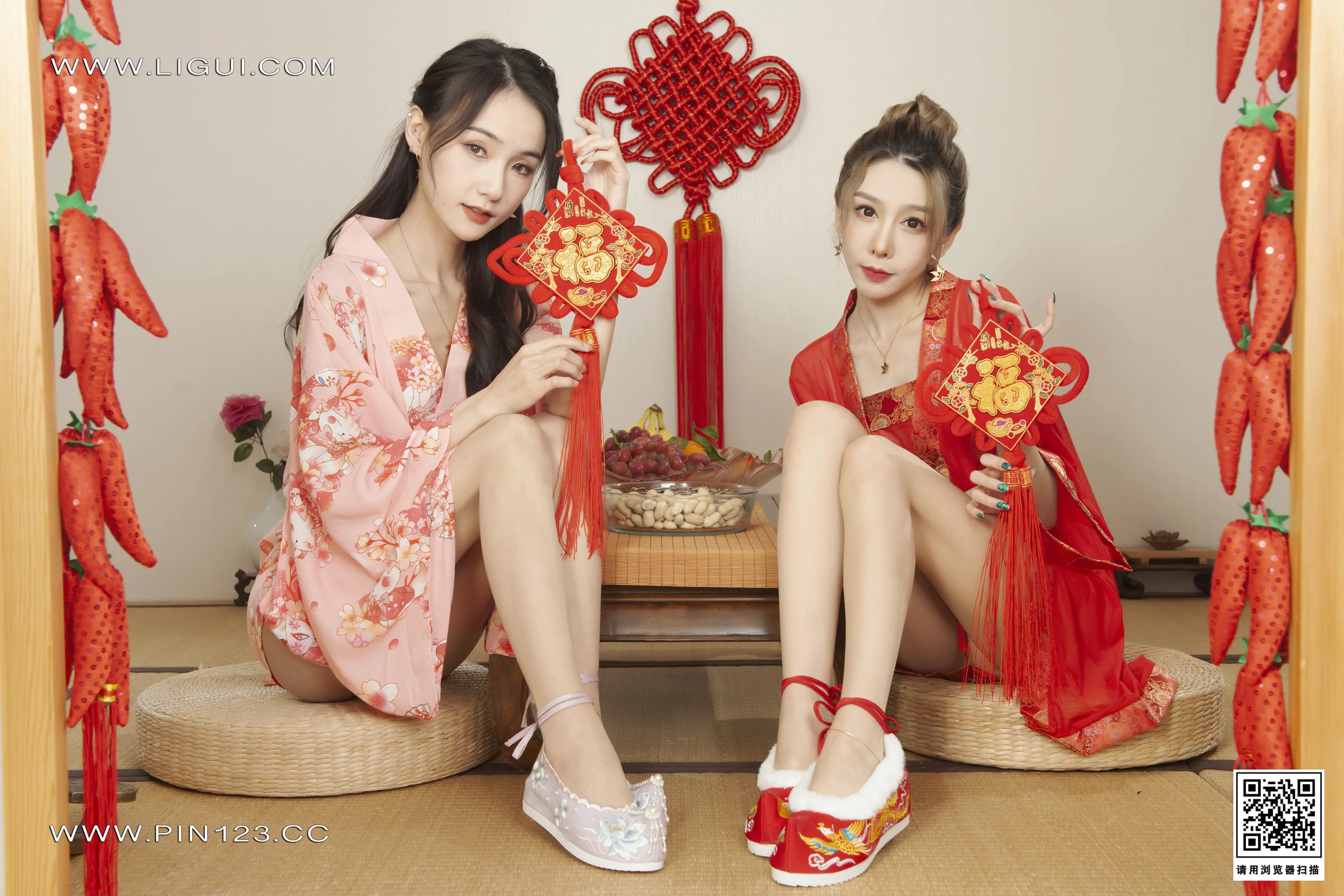 [Ligui丽柜] 2023.01.19 花足迎春》上 兔子＆心心 - 爱照片