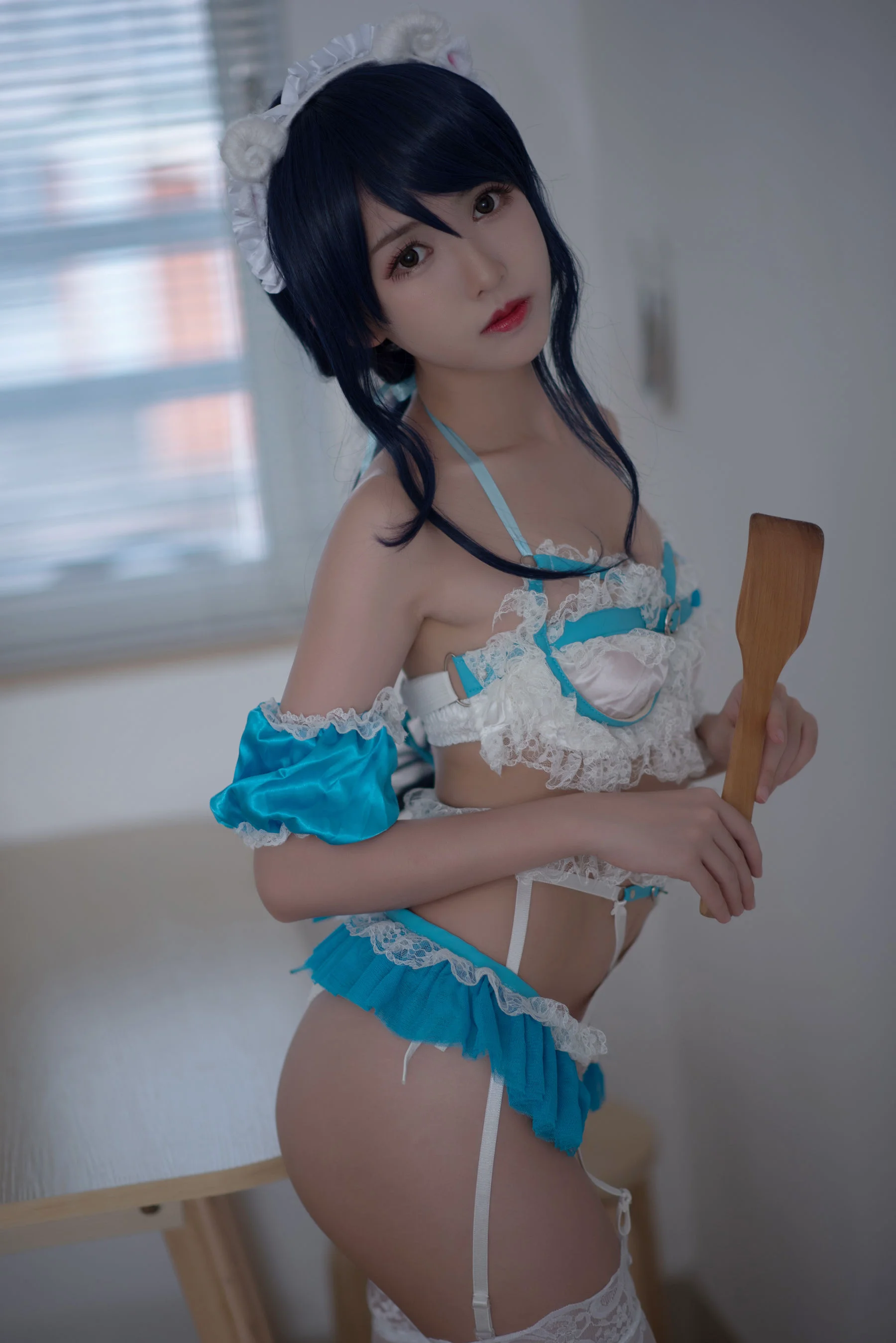鳗鱼霏儿《兽耳 蕾丝女仆》 [萝莉COS] 写真集 - 爱照片