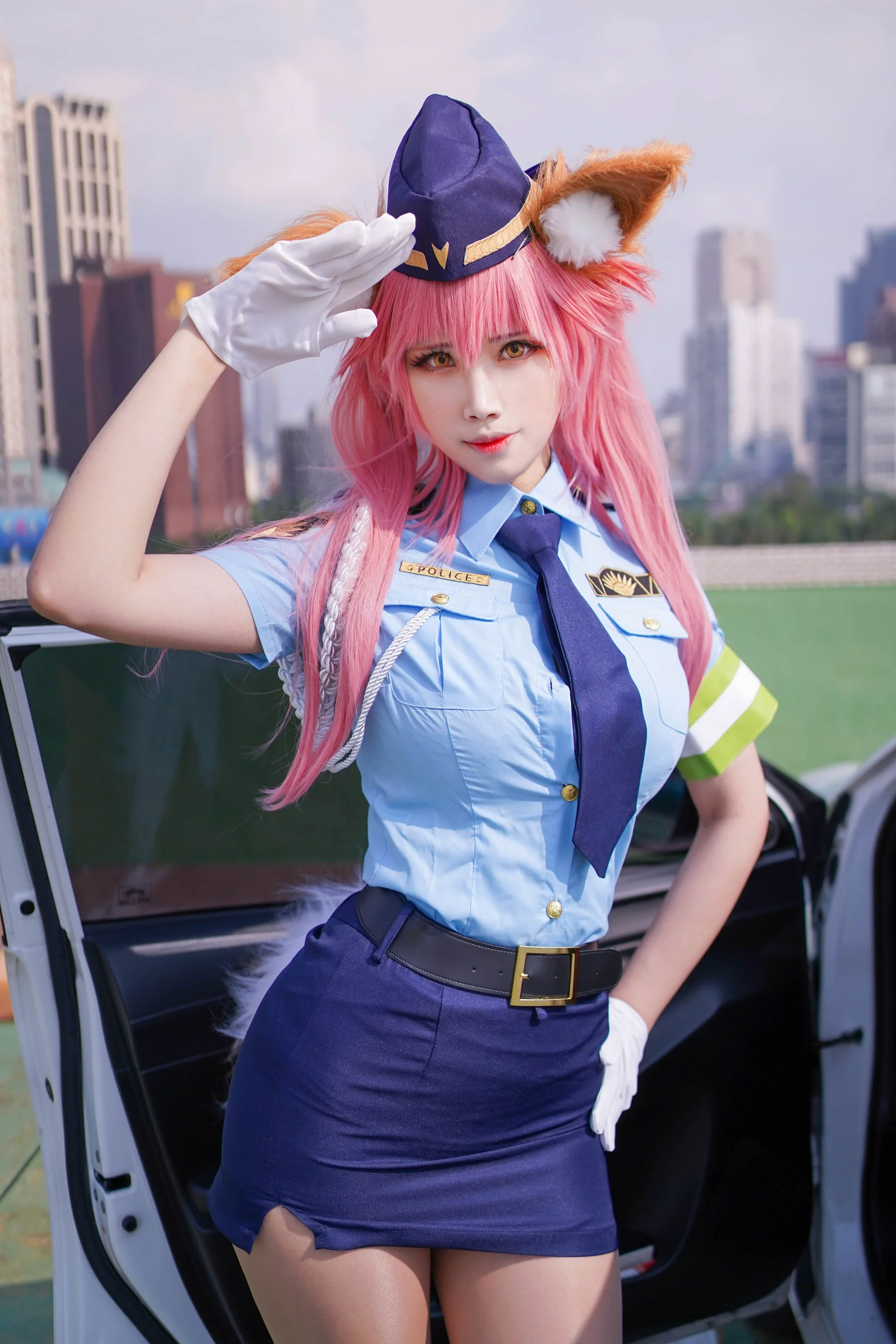 萱-KaYa 《玉藻前 女警裝》 写真集 - 爱照片