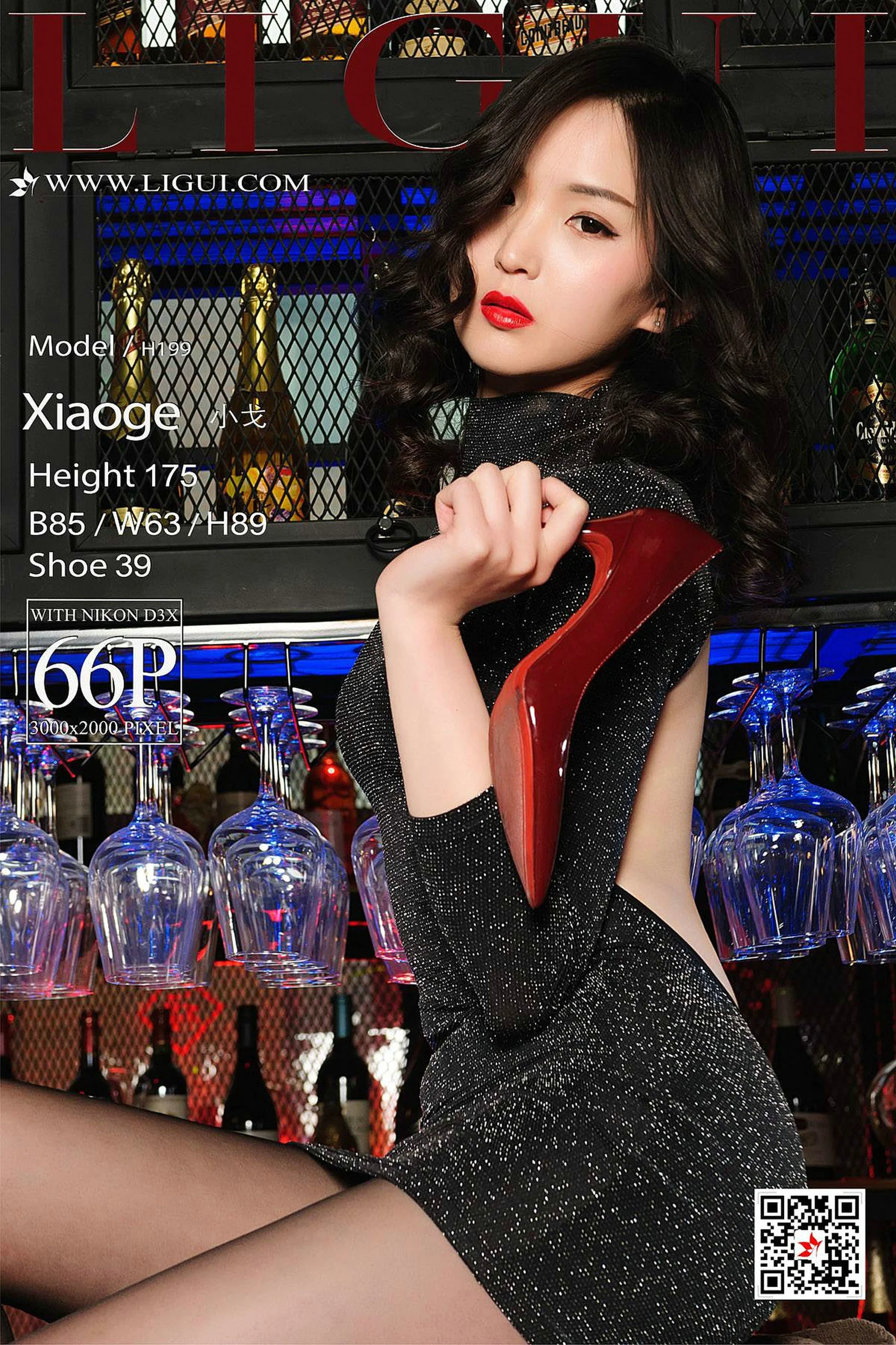 腿模小戈《夜店黑丝女郎》 [丽柜Ligui] 写真集 - 爱照片