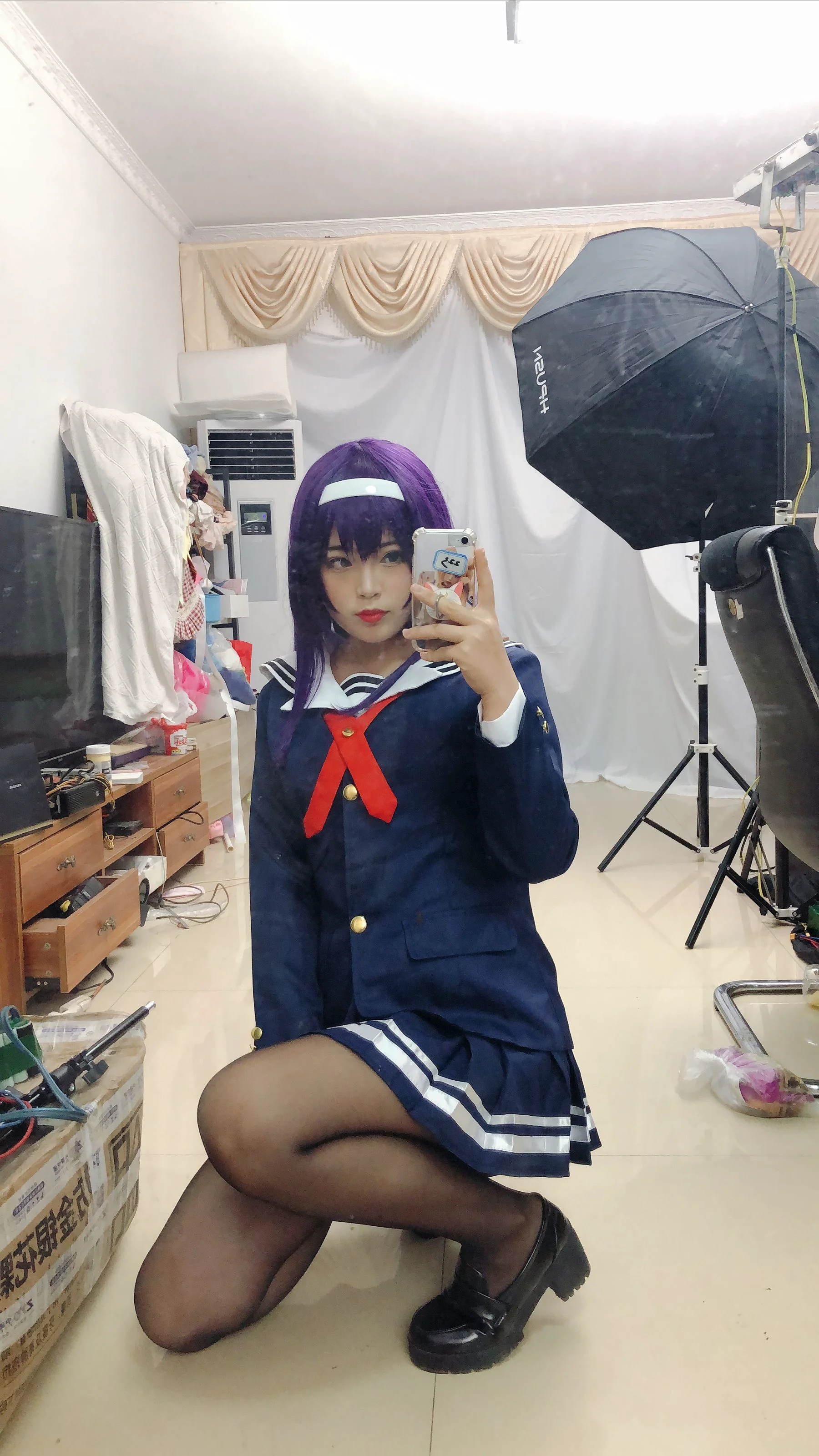 [Cosplay] 萌系小姐姐-白烨- – 学姐校服 写真集 - 爱照片